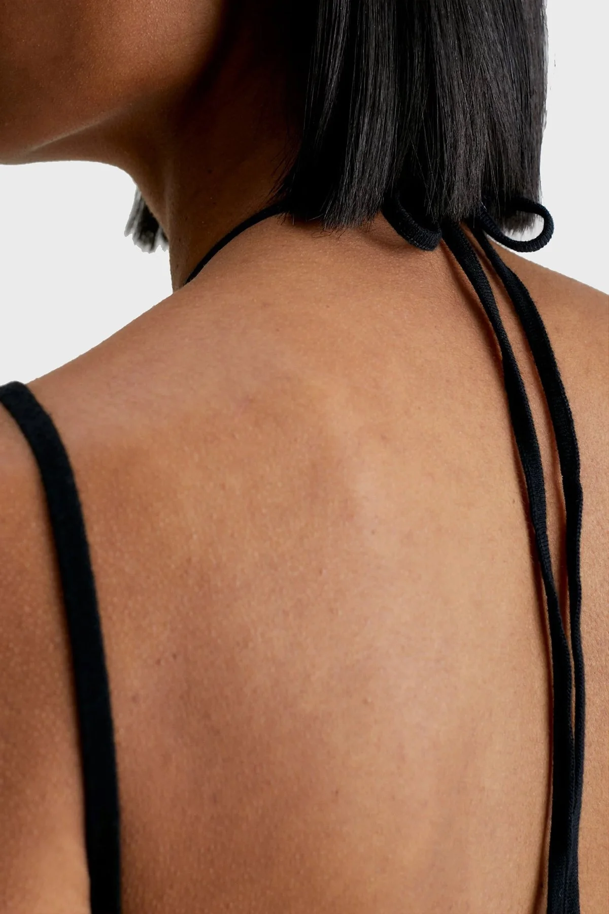 Calvin Klein Organik Pamuklu Slim Fit Sırt Dekolteli Midi J20J221156BEH Bayan Elbise J20J221156 BEH SİYAH - 4