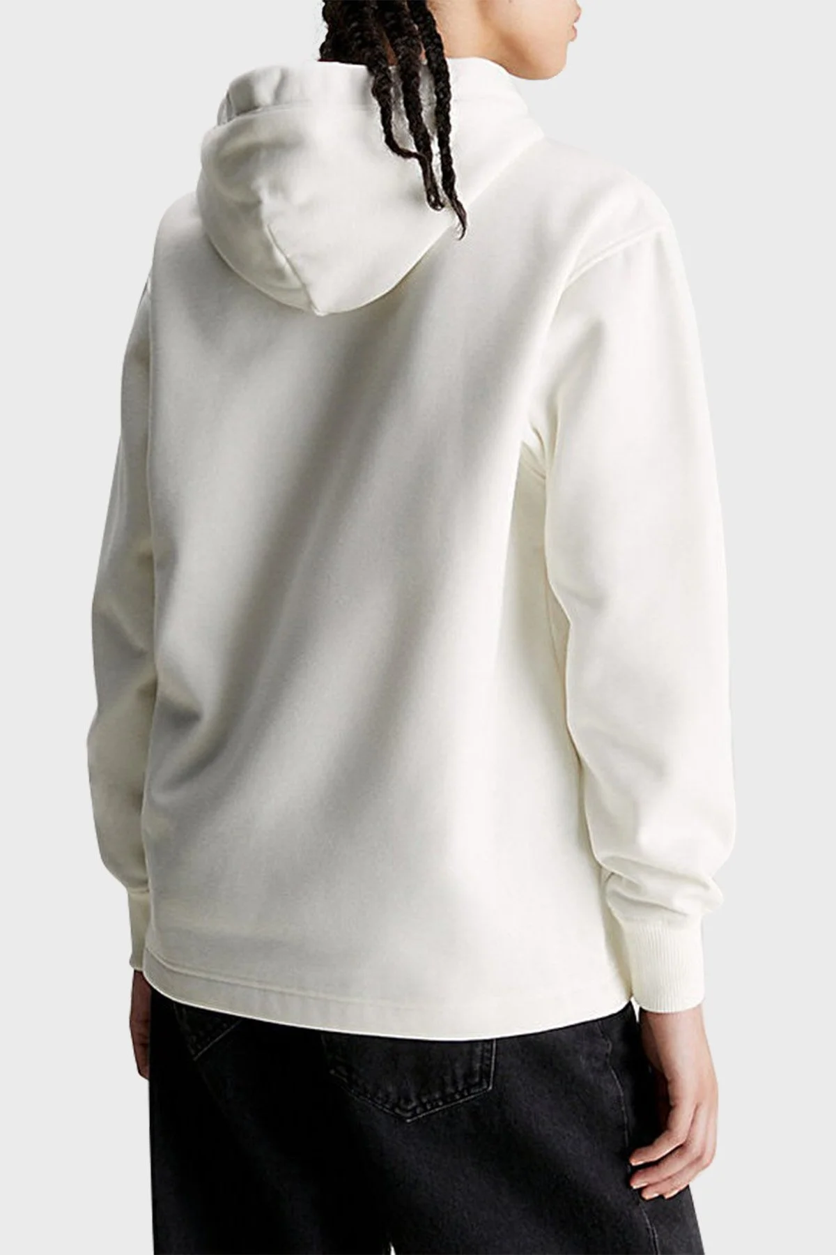 Calvin Klein Oversize Fit Kapüşonlu J20J221942YBI Bayan Sweat J20J221942 YBI BEYAZ - 2