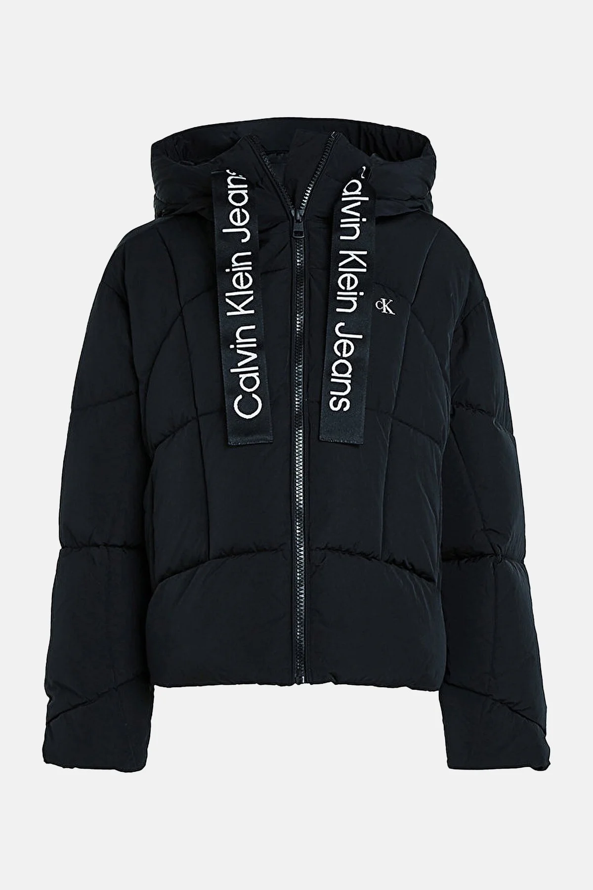 Calvin Klein Oversize Fit Kapüşonlu Kısa Şişme J20J221901BEH Bayan Mont J20J221901 BEH SİYAH - 5