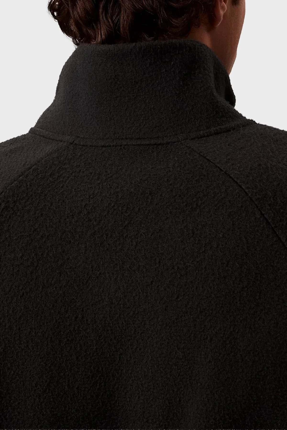 Calvin Klein Oversize Fit Yarım Fermuarlı Dik Yaka Polar LV04RD229GUB1 Erkek Sweat LV04RD229G UB1 SİYAH - 5