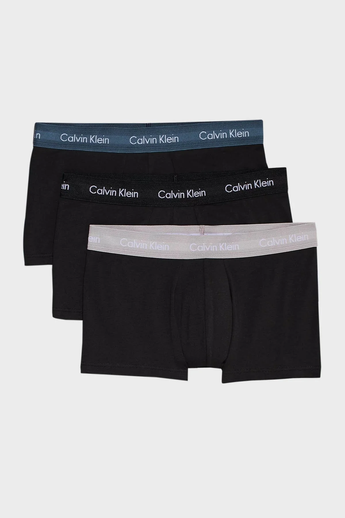 Calvin Klein Pamuk Karışımlı Düşük Bel 3 Pack 0000U2664GQRV Erkek Boxer 0000U2664G QRV SİYAH - 1