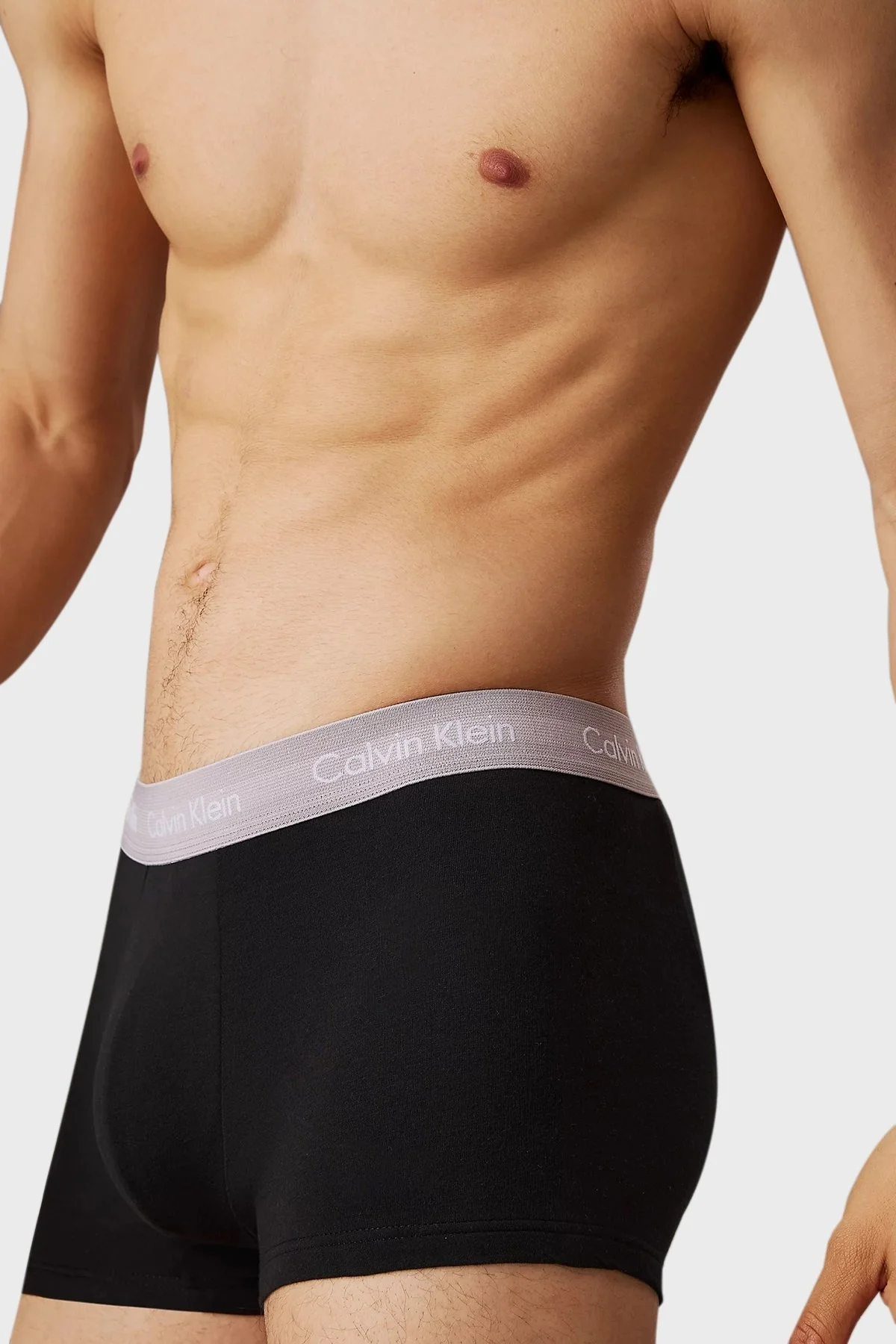 Calvin Klein Pamuk Karışımlı Düşük Bel 3 Pack 0000U2664GQRV Erkek Boxer 0000U2664G QRV SİYAH - 4
