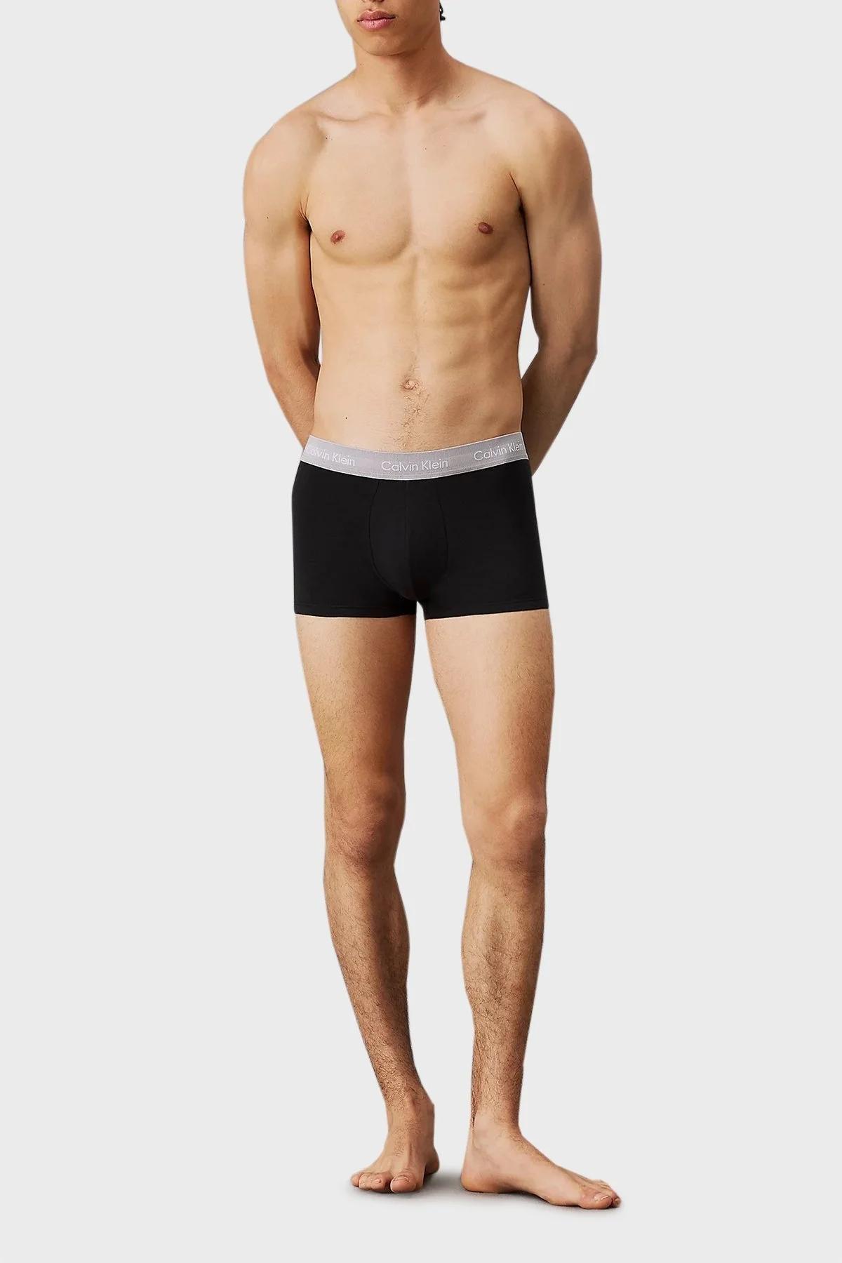 Calvin Klein Pamuk Karışımlı Düşük Bel 3 Pack 0000U2664GQRV Erkek Boxer 0000U2664G QRV SİYAH - 5