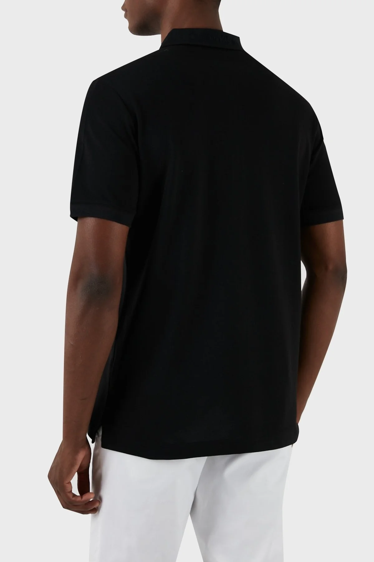 Calvin Klein Pamuk Karışımlı Fermuarlı K10K112478BEH Erkek Polo Yaka T Shirt K10K112478 BEH SİYAH - 2