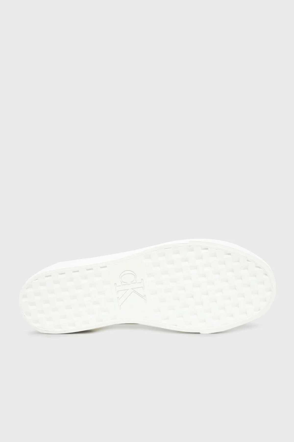 Calvin Klein Pamuk Karışımlı Kanvas YW0YW017630GM Bayan Ayakkabı YW0YW01763 0GM SİYAH-BEYAZ - 12