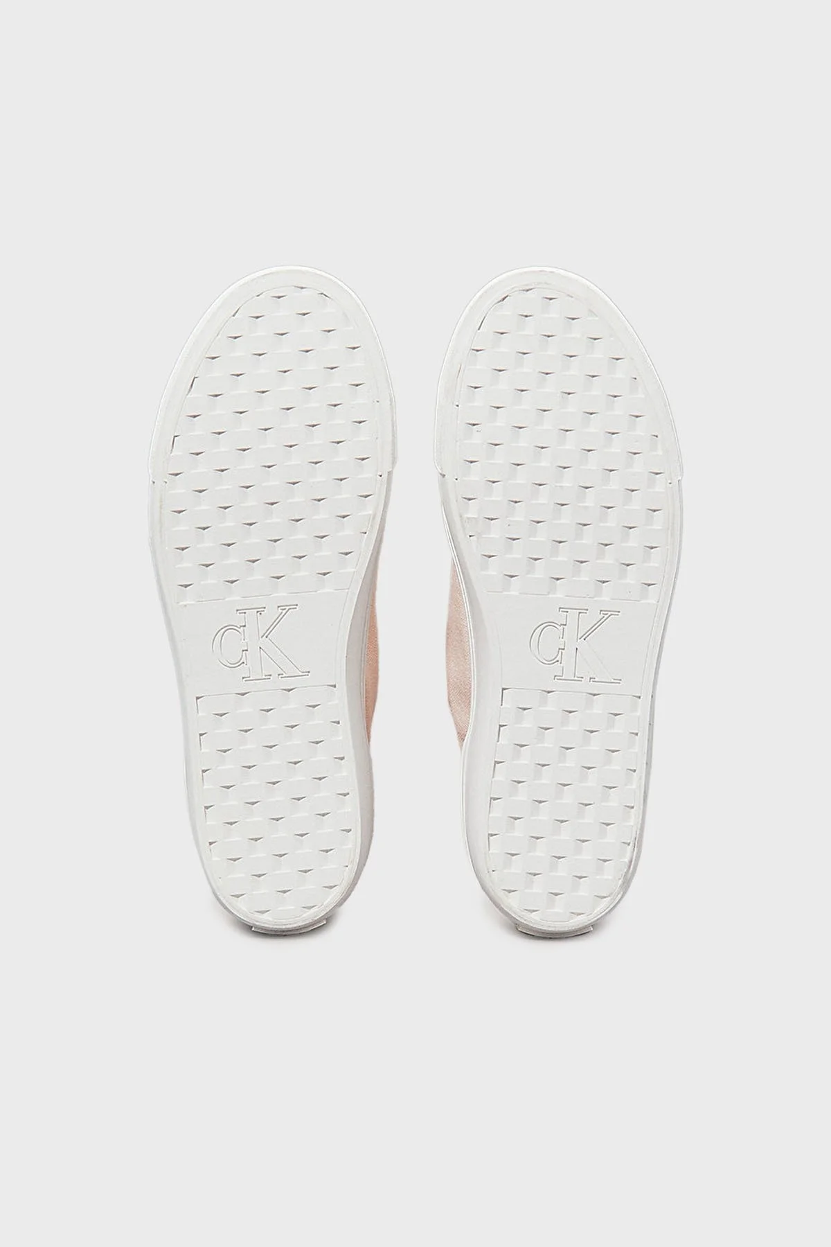 Calvin Klein Pamuk Karışımlı Kanvas YW0YW01763TGE Bayan Ayakkabı YW0YW01763 TGE AÇIK PEMBE-BEYAZ - 12