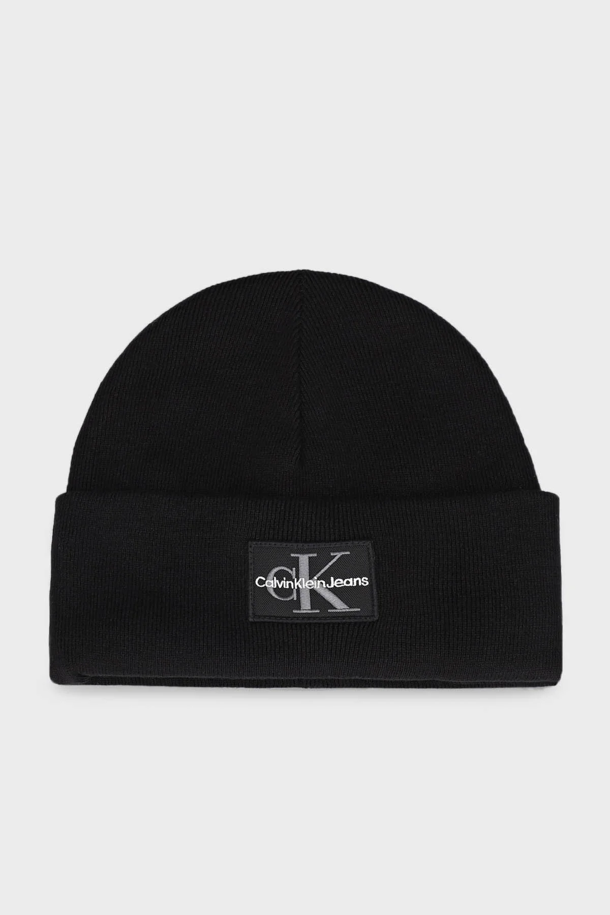Calvin Klein Pamuk Karışımlı Logolu K50K512455BEH Erkek Bere K50K512455 BEH SİYAH - 1