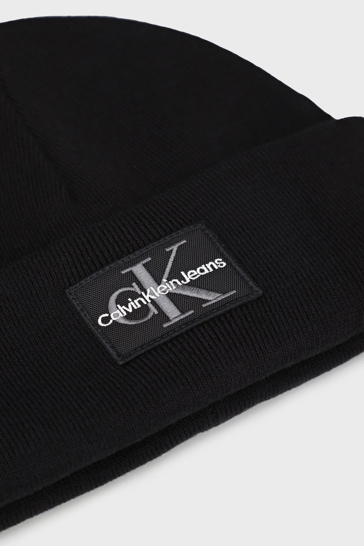 Calvin Klein Pamuk Karışımlı Logolu K50K512455BEH Erkek Bere K50K512455 BEH SİYAH - 3