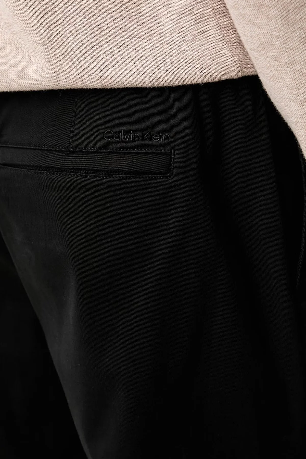Calvin Klein Pamuk Karışımlı Straight Fit LV04LF600GUB1 Erkek Pantolon LV04LF600G UB1 SİYAH - 4