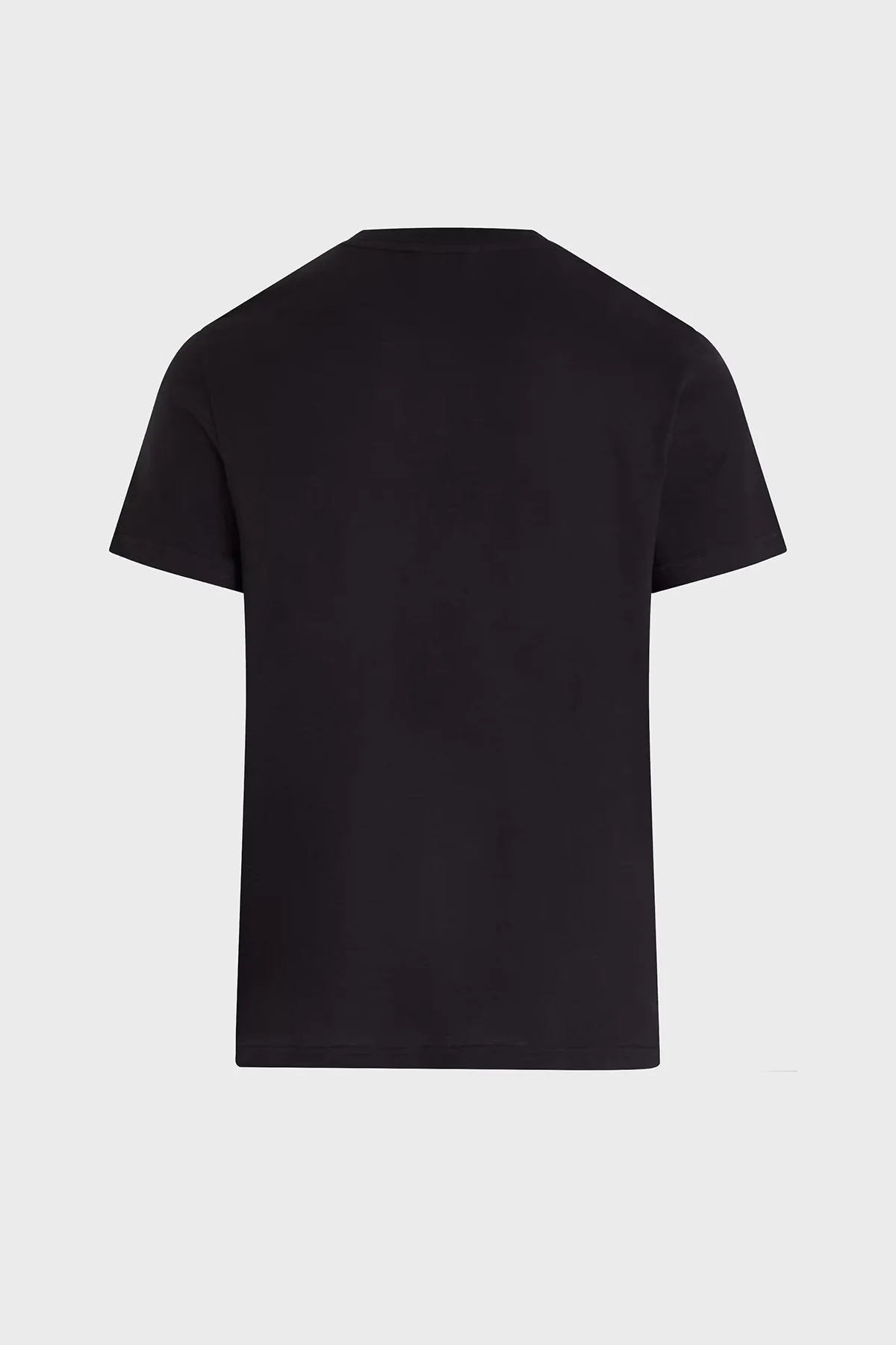 Calvin Klein Pamuk ve Keten Karışımlı Regular Fit Bisiklet Yaka KM0KM01138BEH Erkek T Shirt KM0KM01138 BEH SİYAH - 4