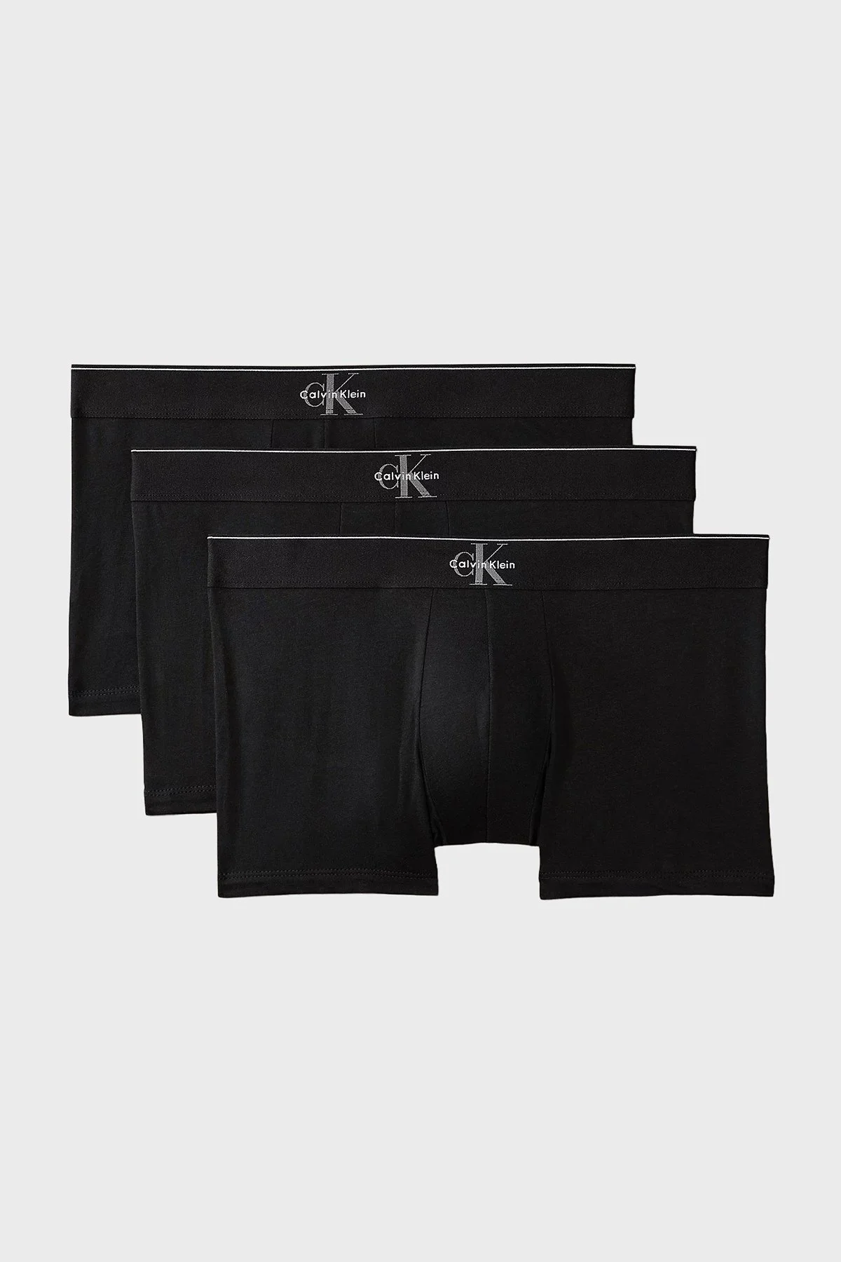 Calvin Klein Pamuklu 3 Pack LV00NB4472UB1 Erkek Boxer LV00NB4472 UB1 SİYAH - 1