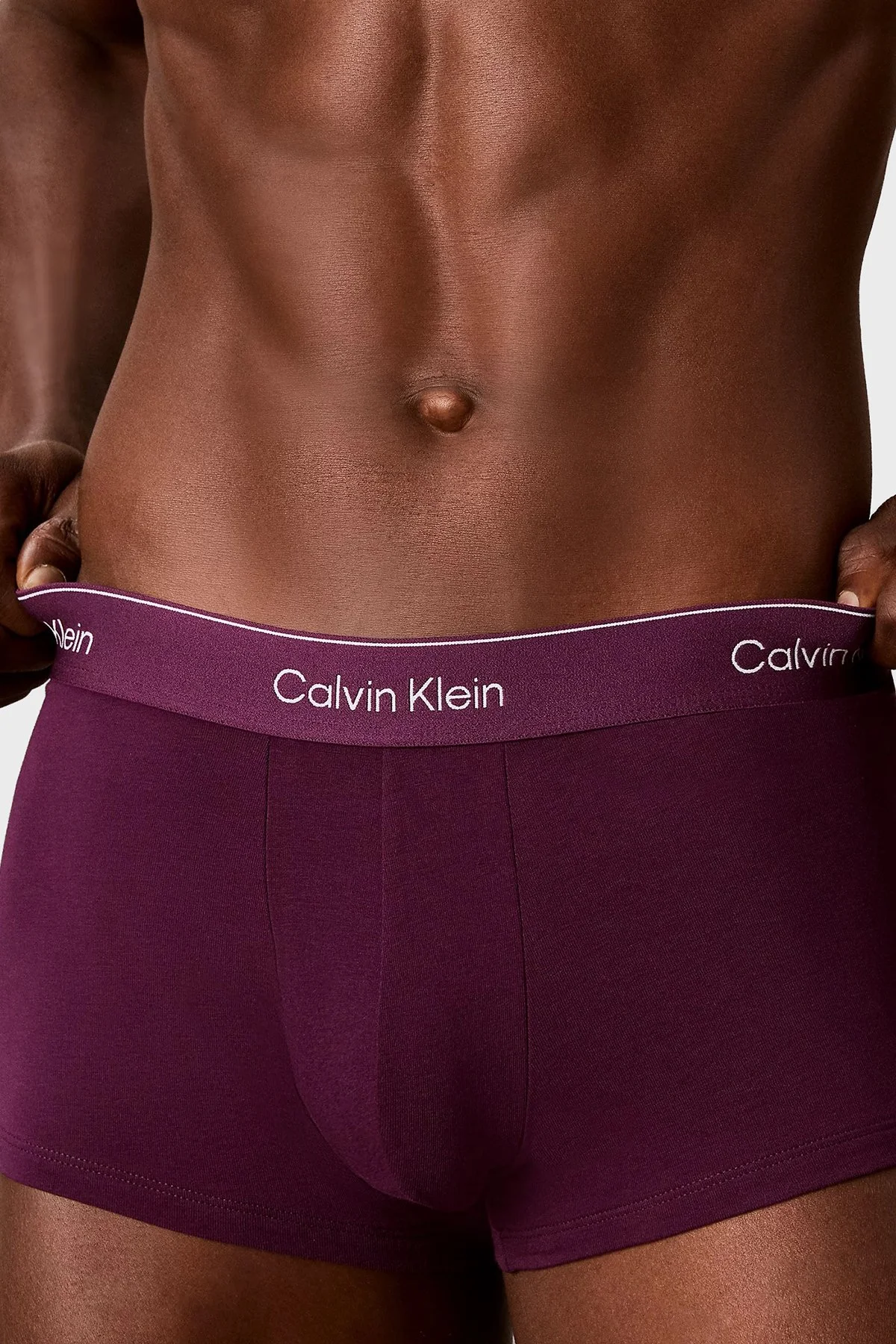 Calvin Klein Pamuklu 5 Pack LV00NB43904MM Erkek Boxer LV00NB4390 4MM Siyah-lacivert-haki-mürdüm-bey - 3