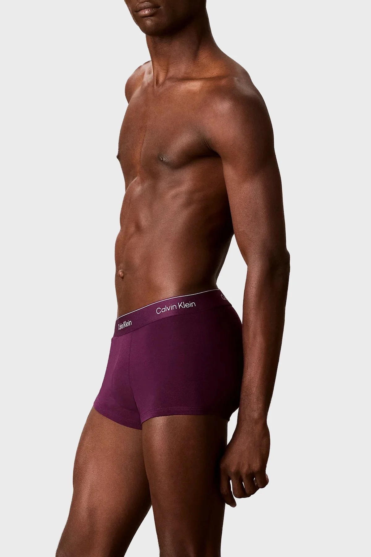 Calvin Klein Pamuklu 5 Pack LV00NB43904MM Erkek Boxer LV00NB4390 4MM Siyah-lacivert-haki-mürdüm-bey - 4