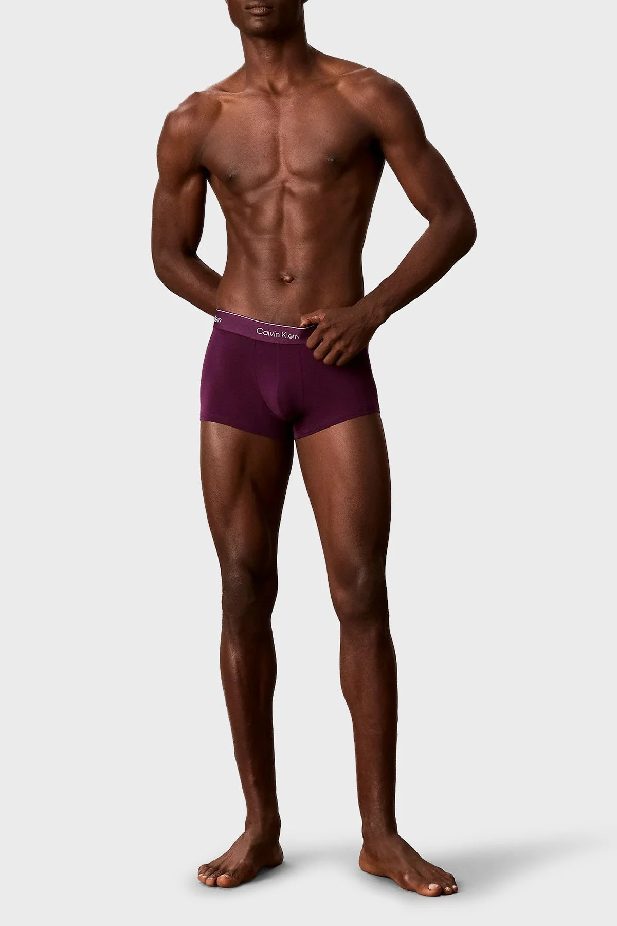 Calvin Klein Pamuklu 5 Pack LV00NB43904MM Erkek Boxer LV00NB4390 4MM Siyah-lacivert-haki-mürdüm-bey - 5