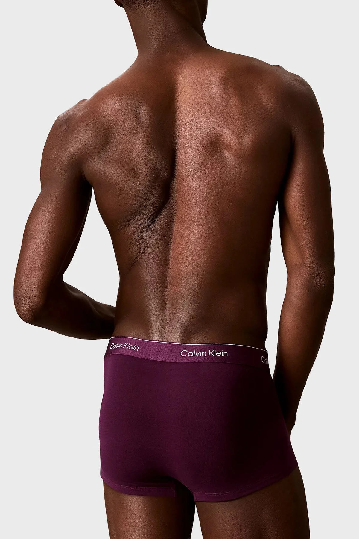 Calvin Klein Pamuklu 5 Pack LV00NB43904MM Erkek Boxer LV00NB4390 4MM Siyah-lacivert-haki-mürdüm-bey - 6