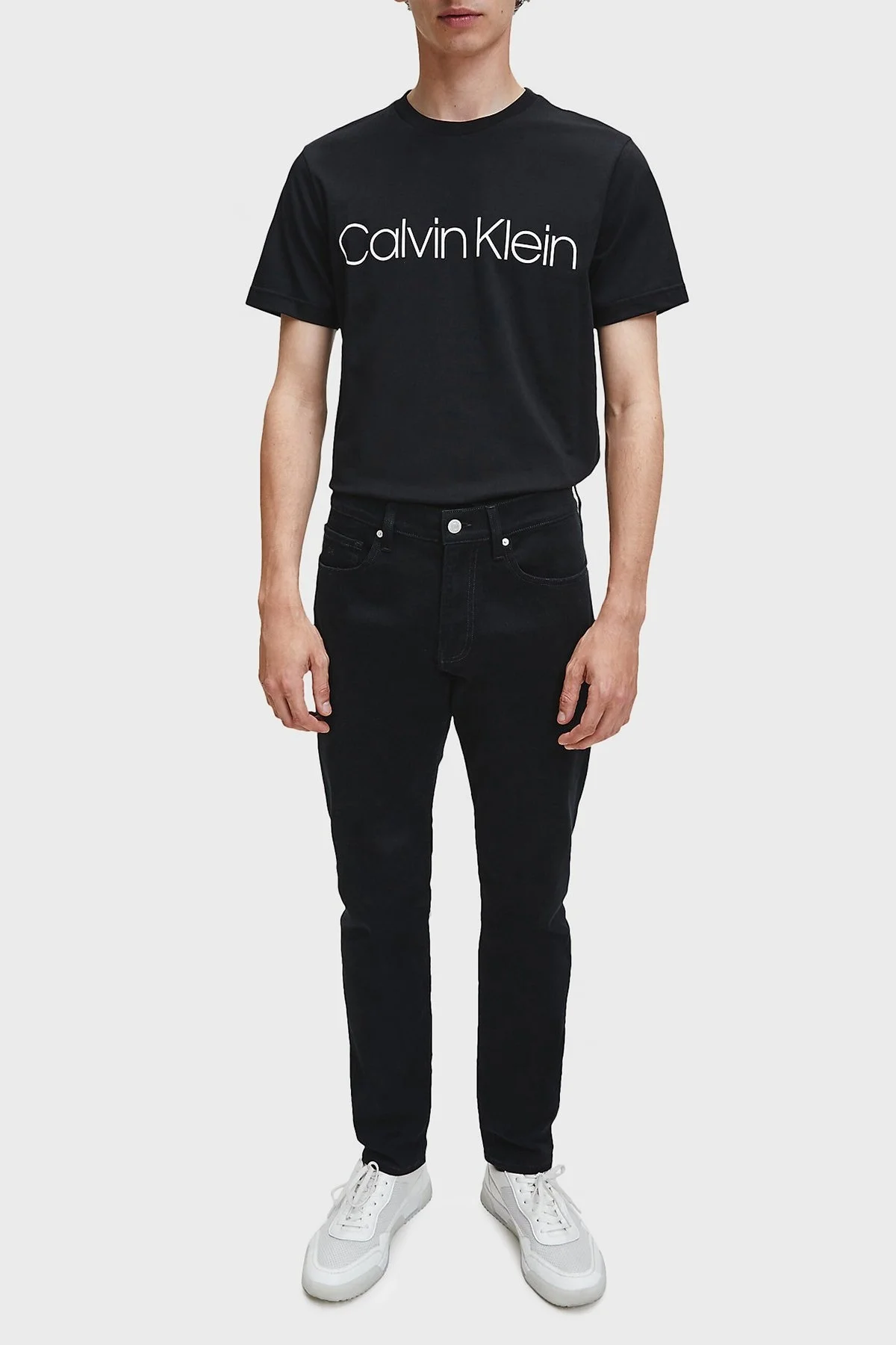 Calvin Klein Pamuklu Baskılı Regular Fit Bisiklet Yaka Erkek T Shirt K10K104063 002 SİYAH - 2