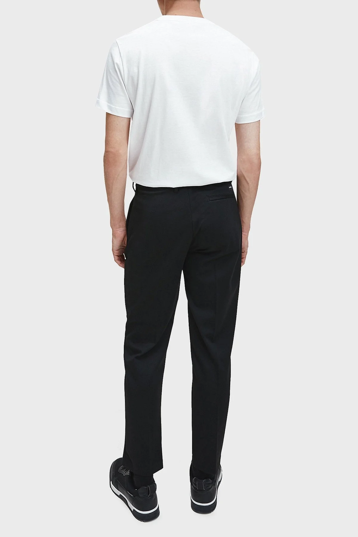 Calvin Klein Pamuklu Baskılı Regular Fit Bisiklet Yaka Erkek T Shirt K10K104063 117 BEYAZ - 4