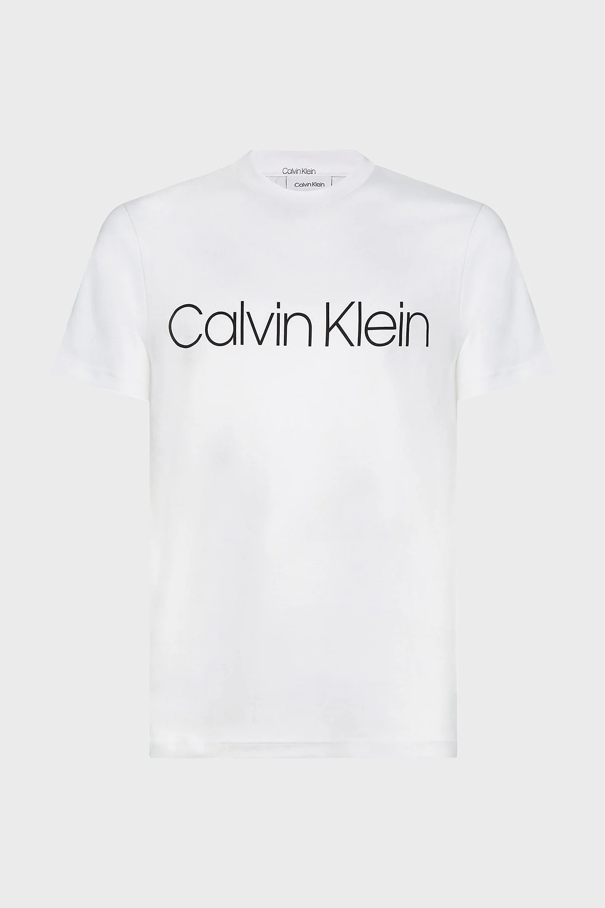 Calvin Klein Pamuklu Baskılı Regular Fit Bisiklet Yaka Erkek T Shirt K10K104063 117 BEYAZ - 5