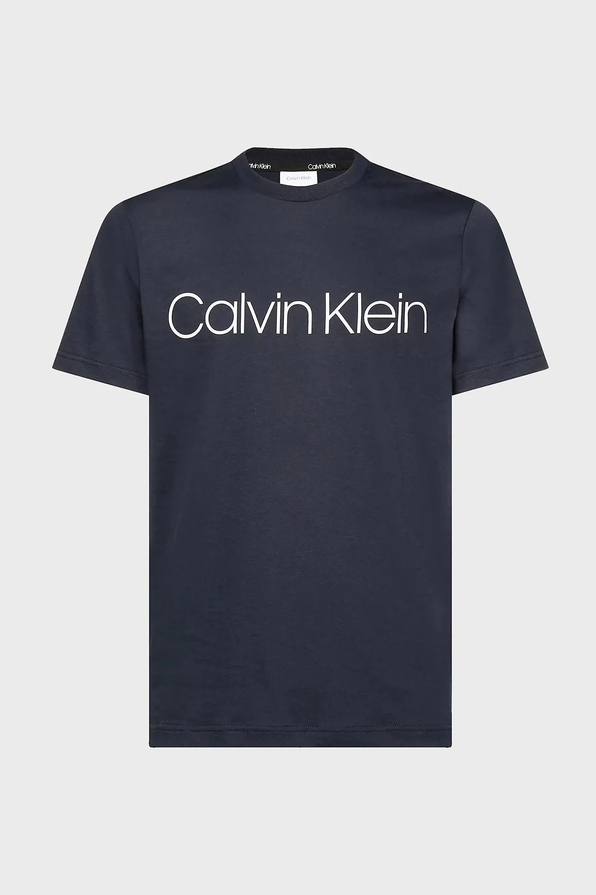 Calvin Klein Pamuklu Baskılı Regular Fit Bisiklet Yaka Erkek T Shirt K10K104063 407 LACİVERT - 5