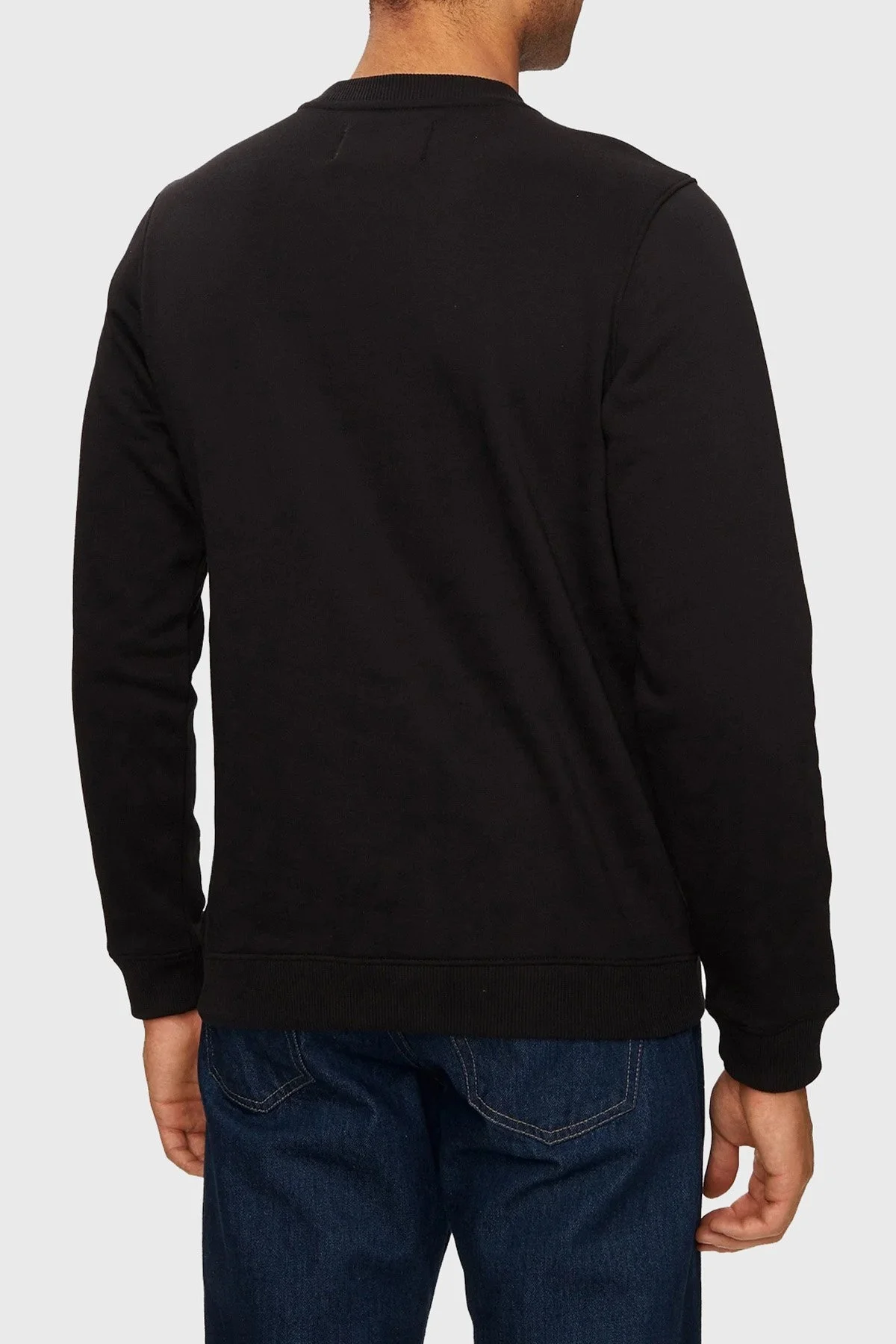 Calvin Klein Pamuklu Bisiklet Yaka J30J326034BEH Erkek Sweat J30J326034 BEH SİYAH - 2