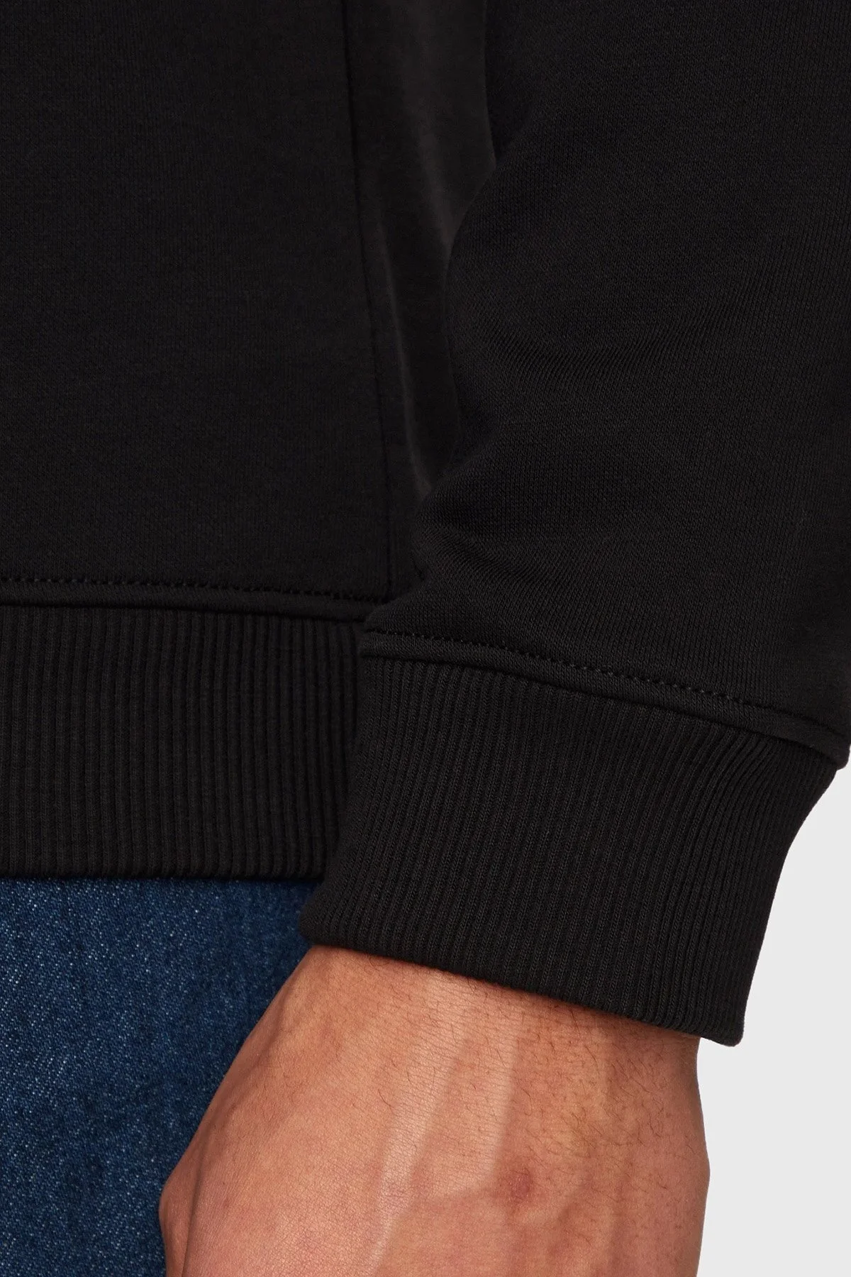 Calvin Klein Pamuklu Bisiklet Yaka J30J326034BEH Erkek Sweat J30J326034 BEH SİYAH - 5