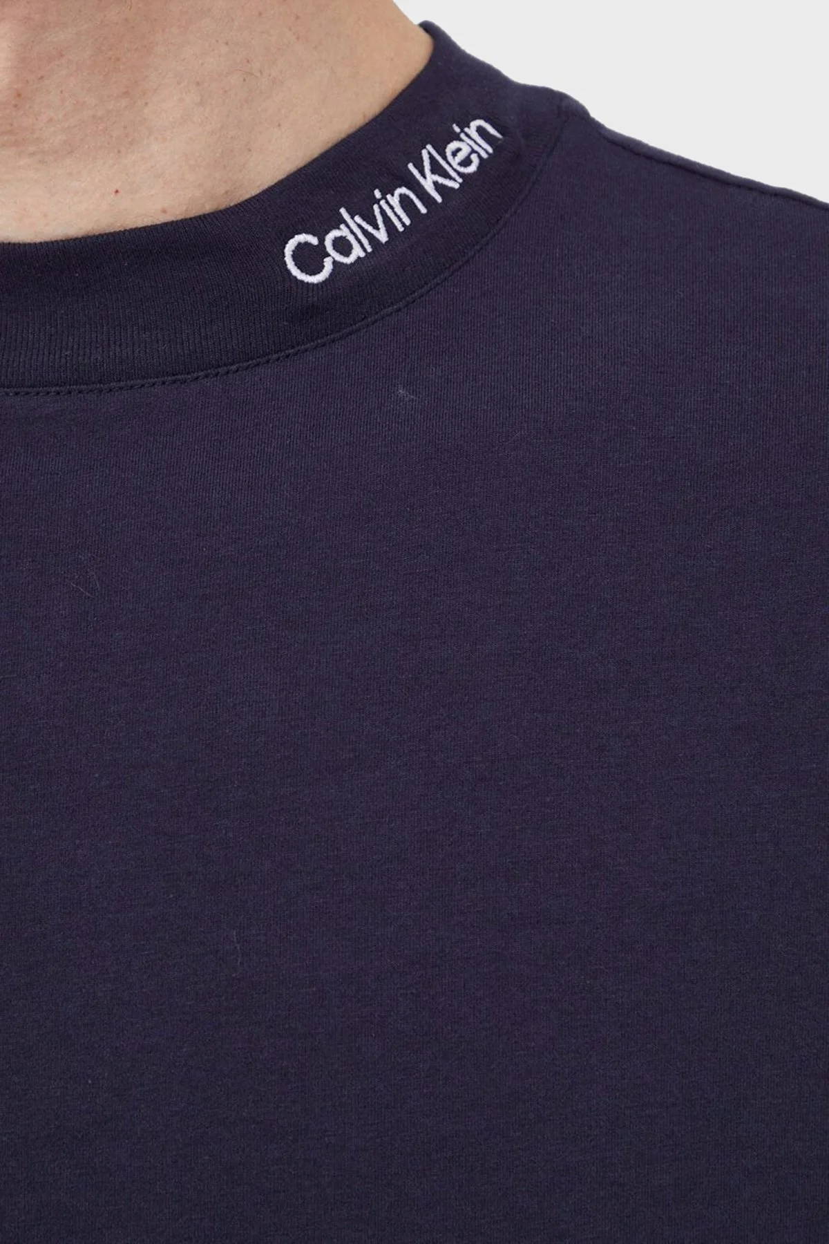 Calvin Klein Pamuklu Bisiklet Yaka Regular Fit K10K112757CHW Erkek Sweat K10K112757 CHW LACİVERT - 5