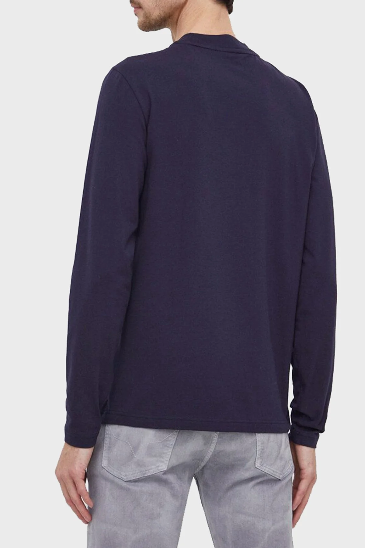 Calvin Klein Pamuklu Bisiklet Yaka Regular Fit K10K112757CHW Erkek Sweat K10K112757 CHW LACİVERT - 8