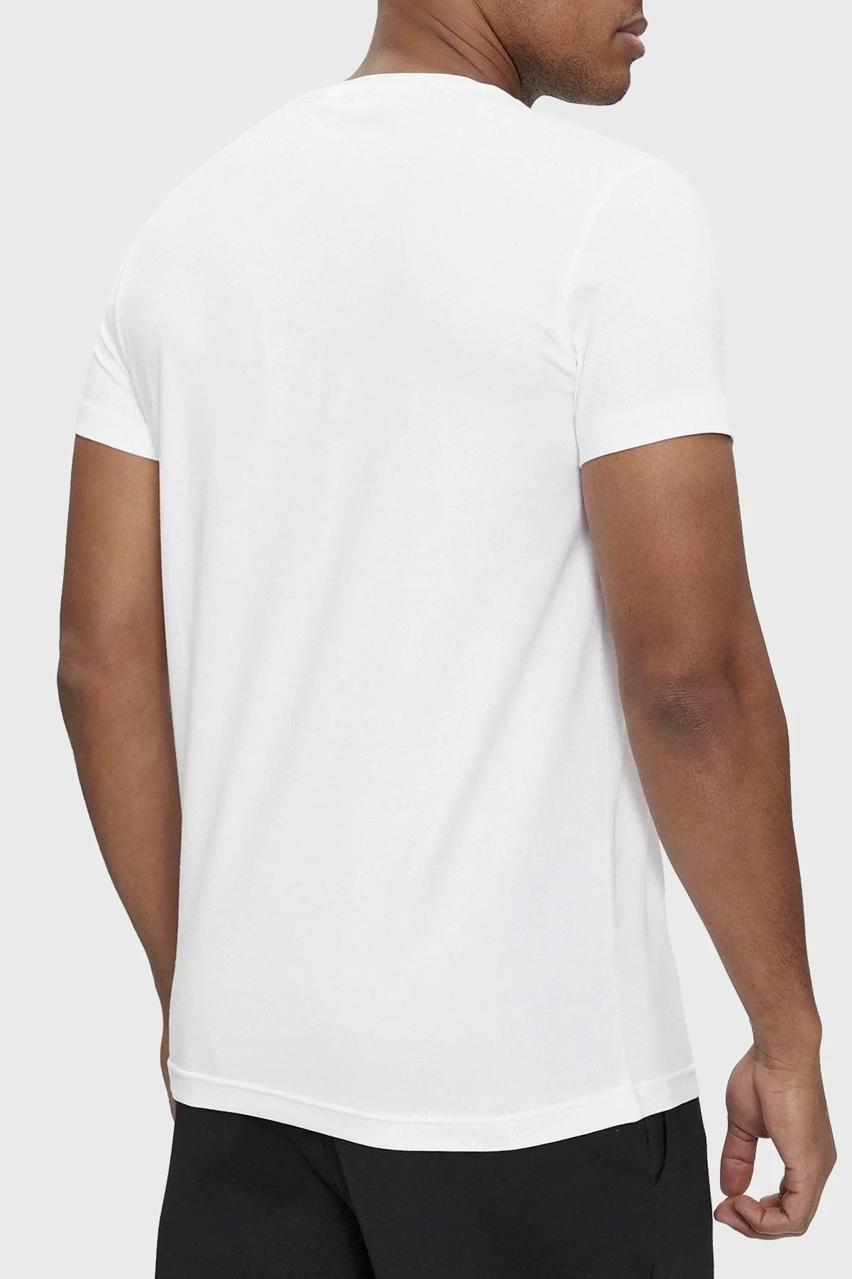 Calvin Klein Pamuklu Bisiklet Yaka Slim Fit K10K112724YAF Erkek T Shirt K10K112724 YAF BEYAZ - 3