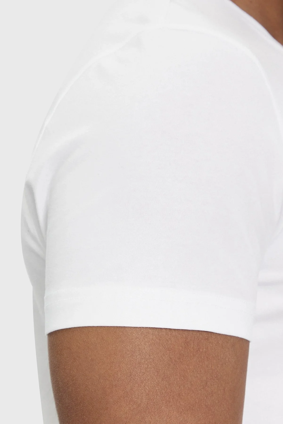 Calvin Klein Pamuklu Bisiklet Yaka Slim Fit K10K112724YAF Erkek T Shirt K10K112724 YAF BEYAZ - 4