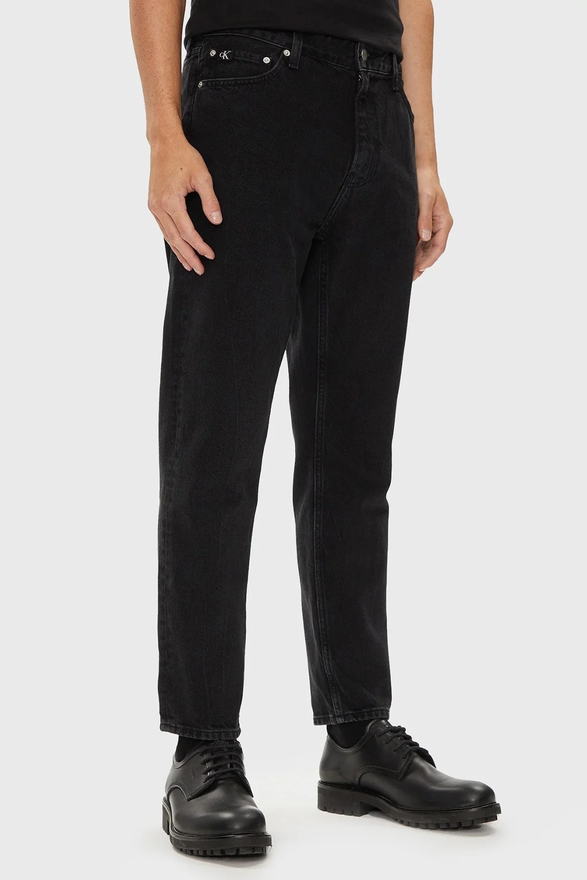 Calvin Klein Pamuklu Dad Fit Jeans J30J3257291BY Erkek Kot Pantolon J30J325729 1BY SİYAH - 1