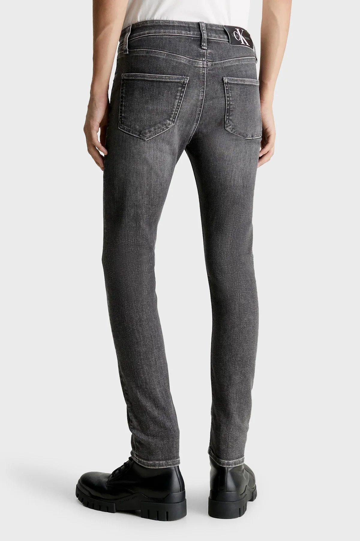 Calvin Klein Pamuklu Dar Paça Slim Fit Jeans J30J3241991BZ Erkek Kot Pantolon J30J324199 1BZ ANTRASİT - 2