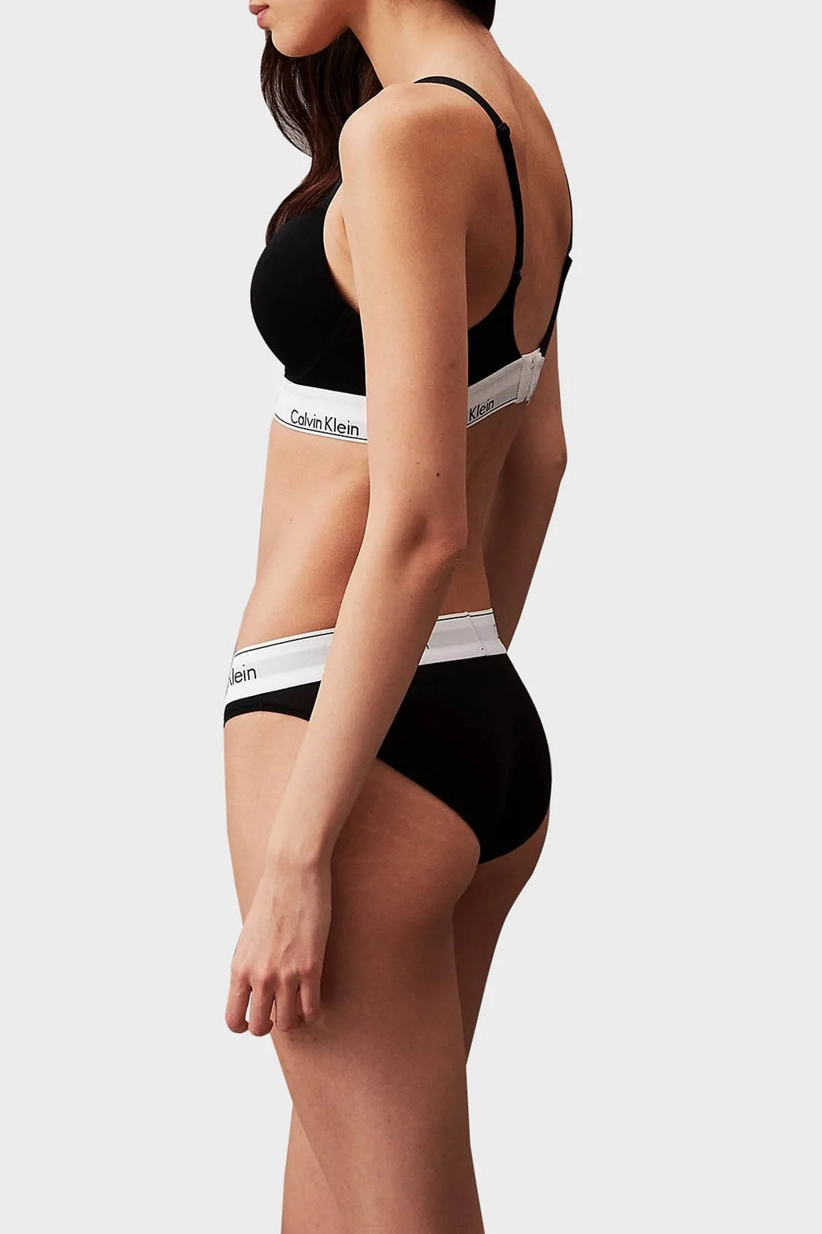 Calvin Klein Pamuklu Dolgulu Push Up 000QF7623EUB1 Bayan Sütyen 000QF7623E UB1 SİYAH - 5