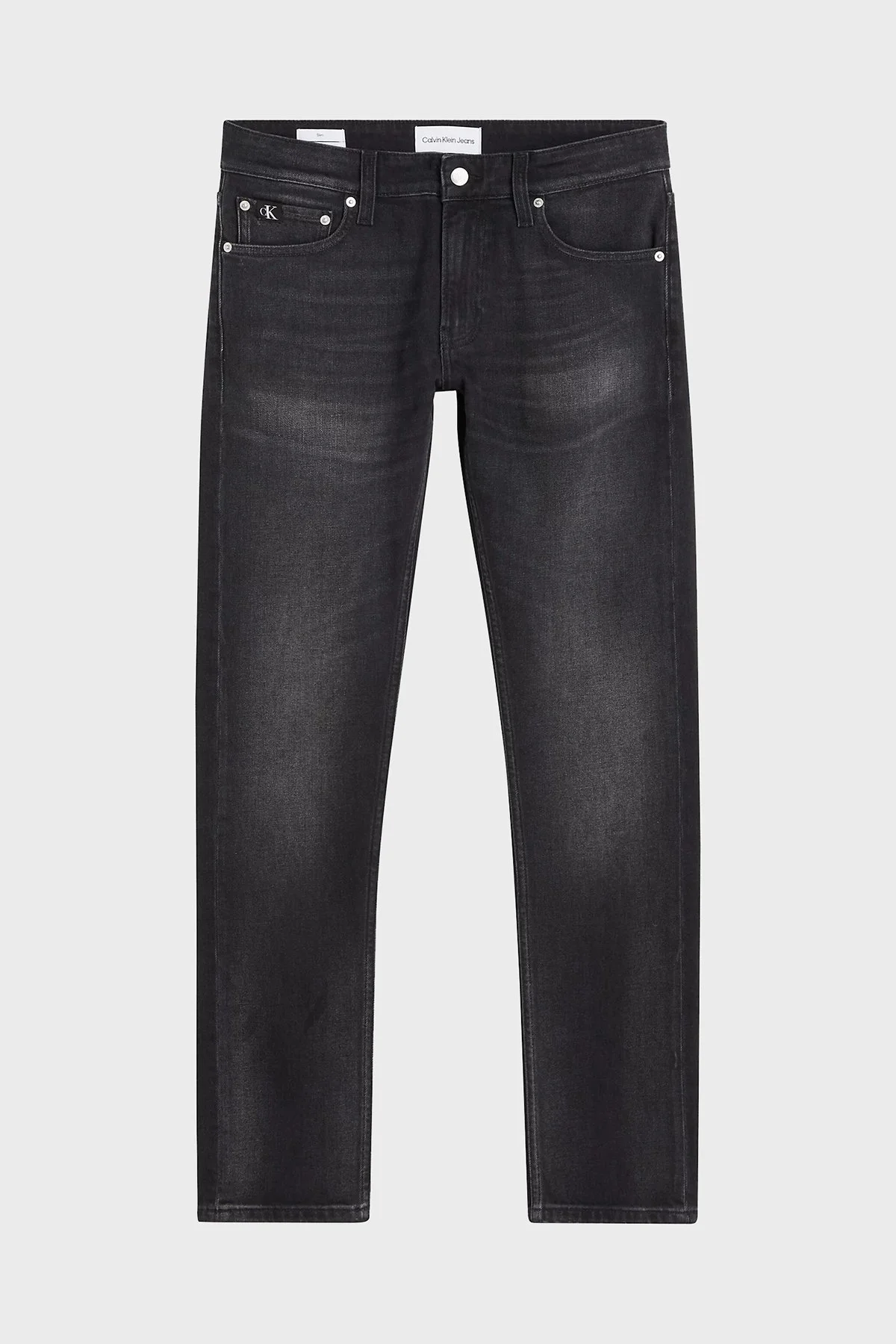 Calvin Klein Pamuklu Düşük Bel Dar Paça Slim Fit J30 Jeans J30J3238581BY Erkek Kot Pantolon J30J323858 1BY SİYAH - 4