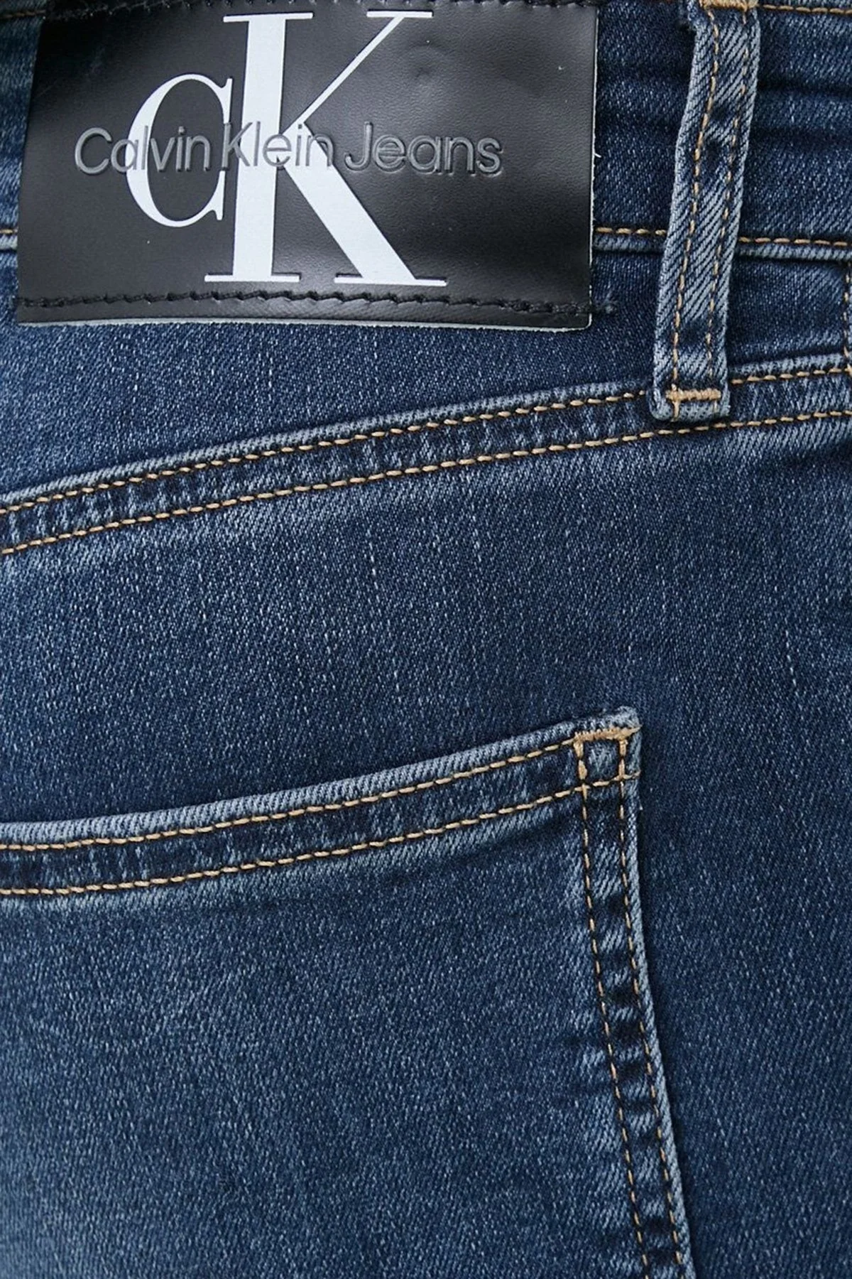 Calvin Klein Pamuklu Düşük Bel Dar Paça Slim Fit Jeans J30J3223991BJ Erkek Kot Pantolon J30J322399 1BJ LACİVERT - 3