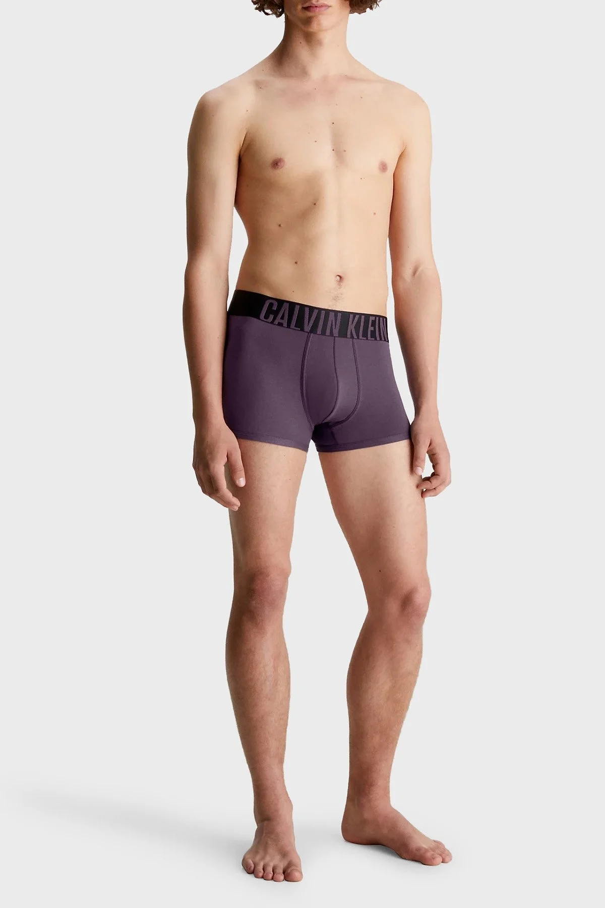 Calvin Klein Pamuklu Esnek 2 Pack 000NB2602AGXK Erkek Boxer 000NB2602A GXK Turuncu-Mor - 3