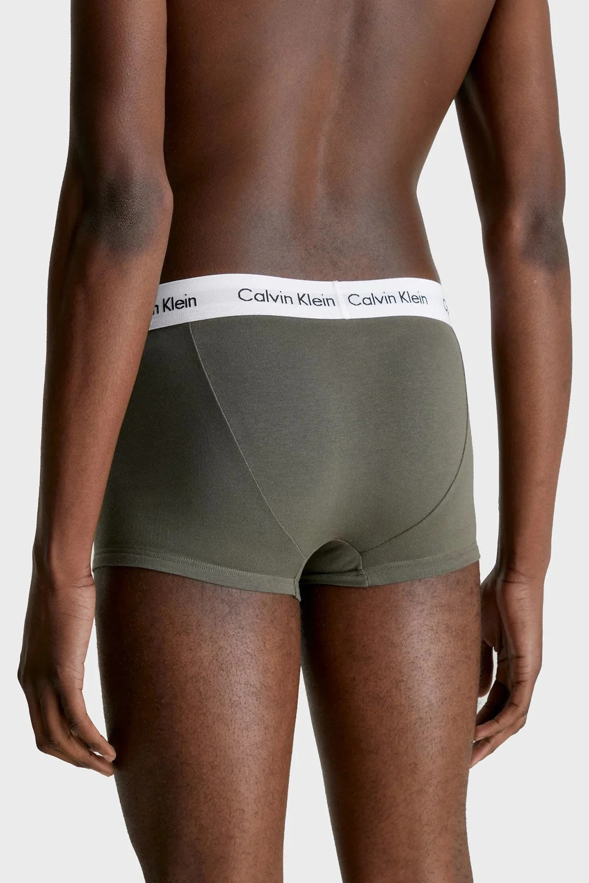Calvin Klein Pamuklu Esnek 3 Pack 0000U2664GCA5 Erkek Boxer 0000U2664G CA5 Kırmızı-Gri-Füme - 4