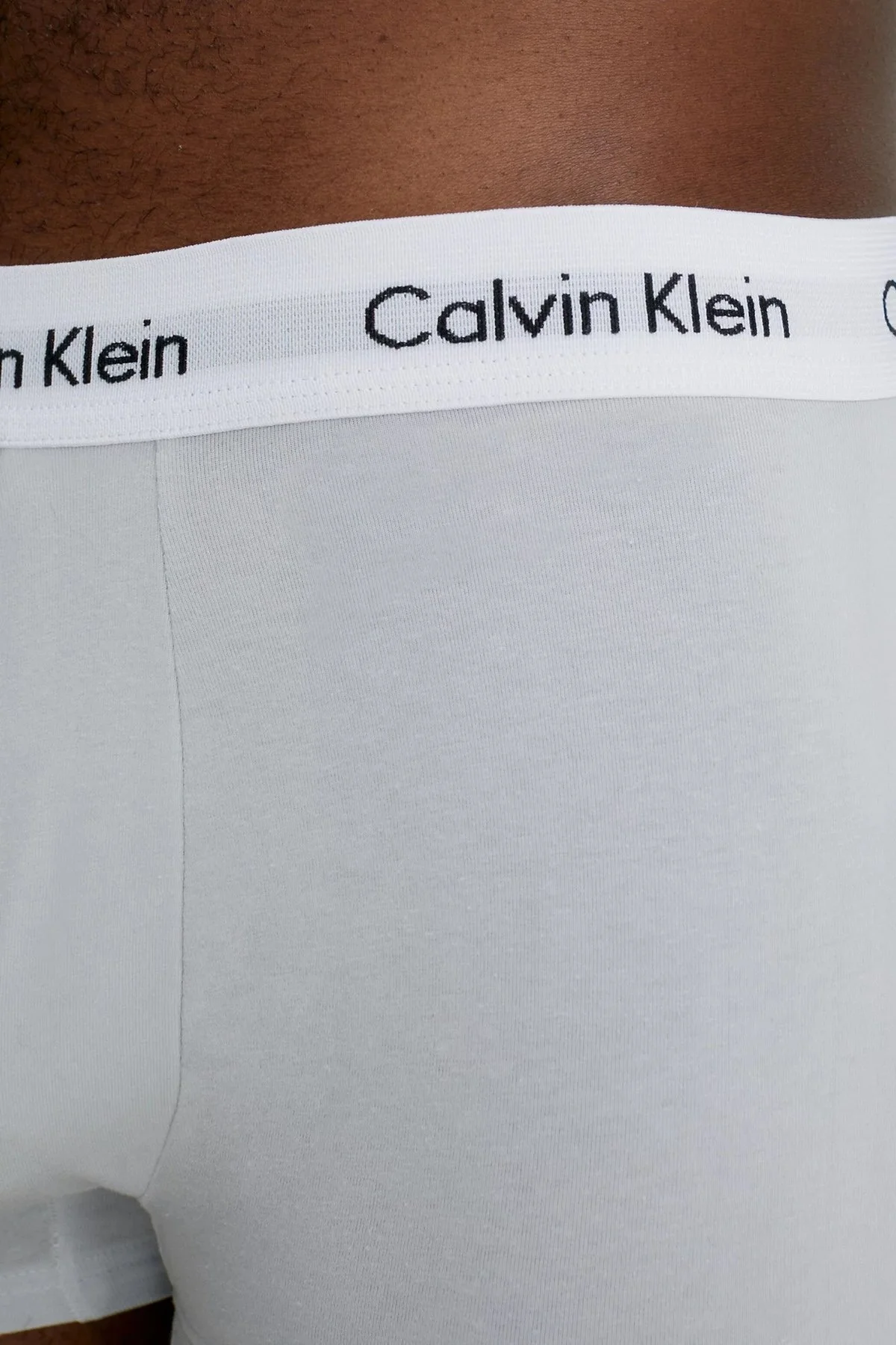 Calvin Klein Pamuklu Esnek 3 Pack 0000U2664GCA5 Erkek Boxer 0000U2664G CA5 Kırmızı-Gri-Füme - 5