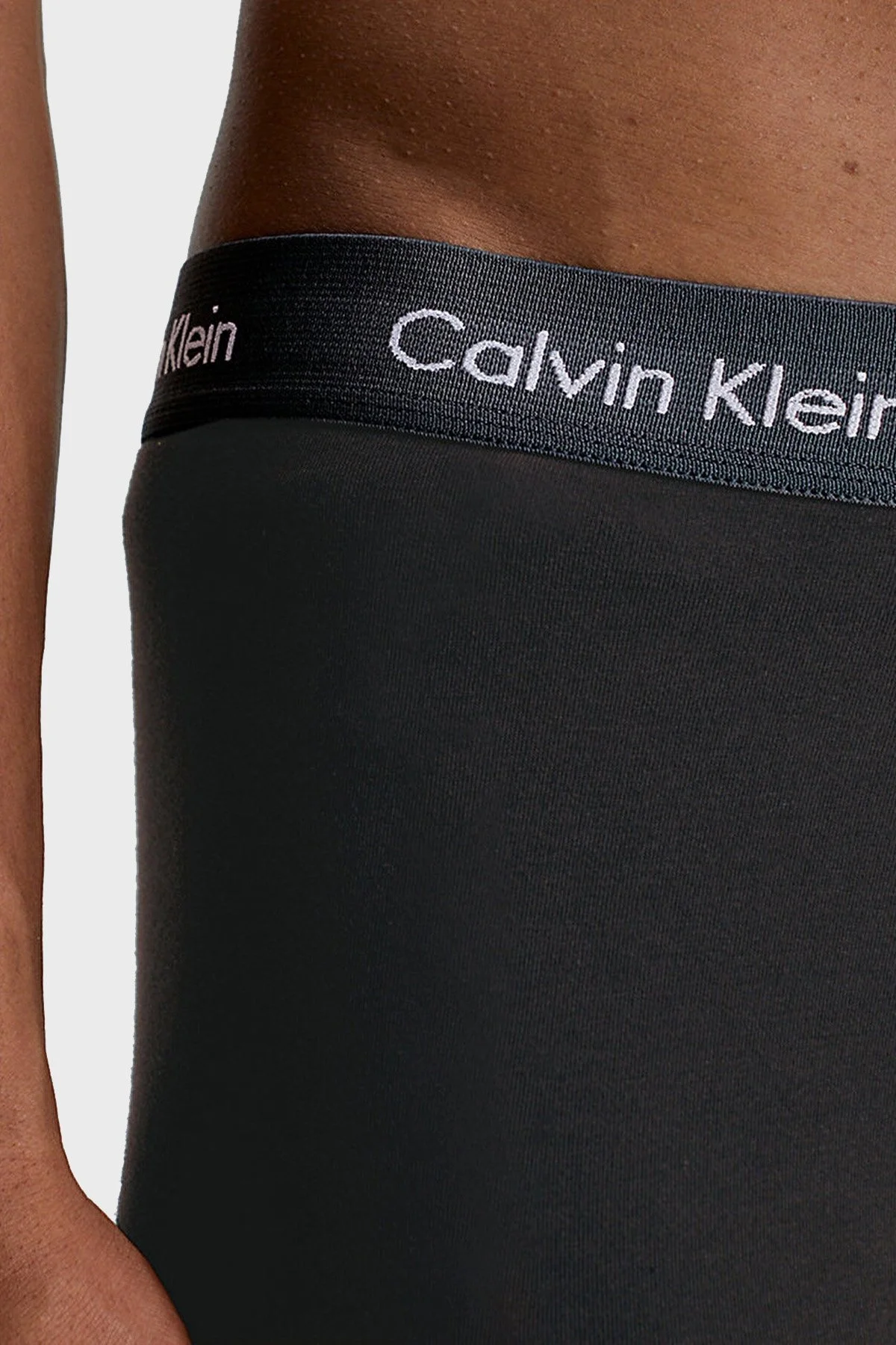 Calvin Klein Pamuklu Esnek 3 Pack 0000U2664GH4X Erkek Boxer 0000U2664G H4X SİYAH - 5