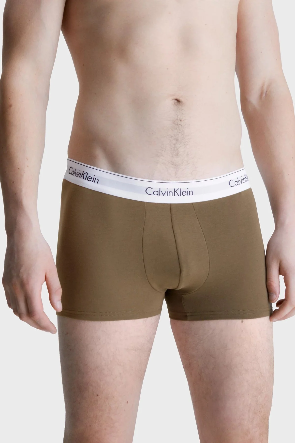 Calvin Klein Pamuklu Esnek 3 Pack 000NB2380ADYV Erkek Boxer 000NB2380A DYV Kırmızı-Olive-Siyah - 2