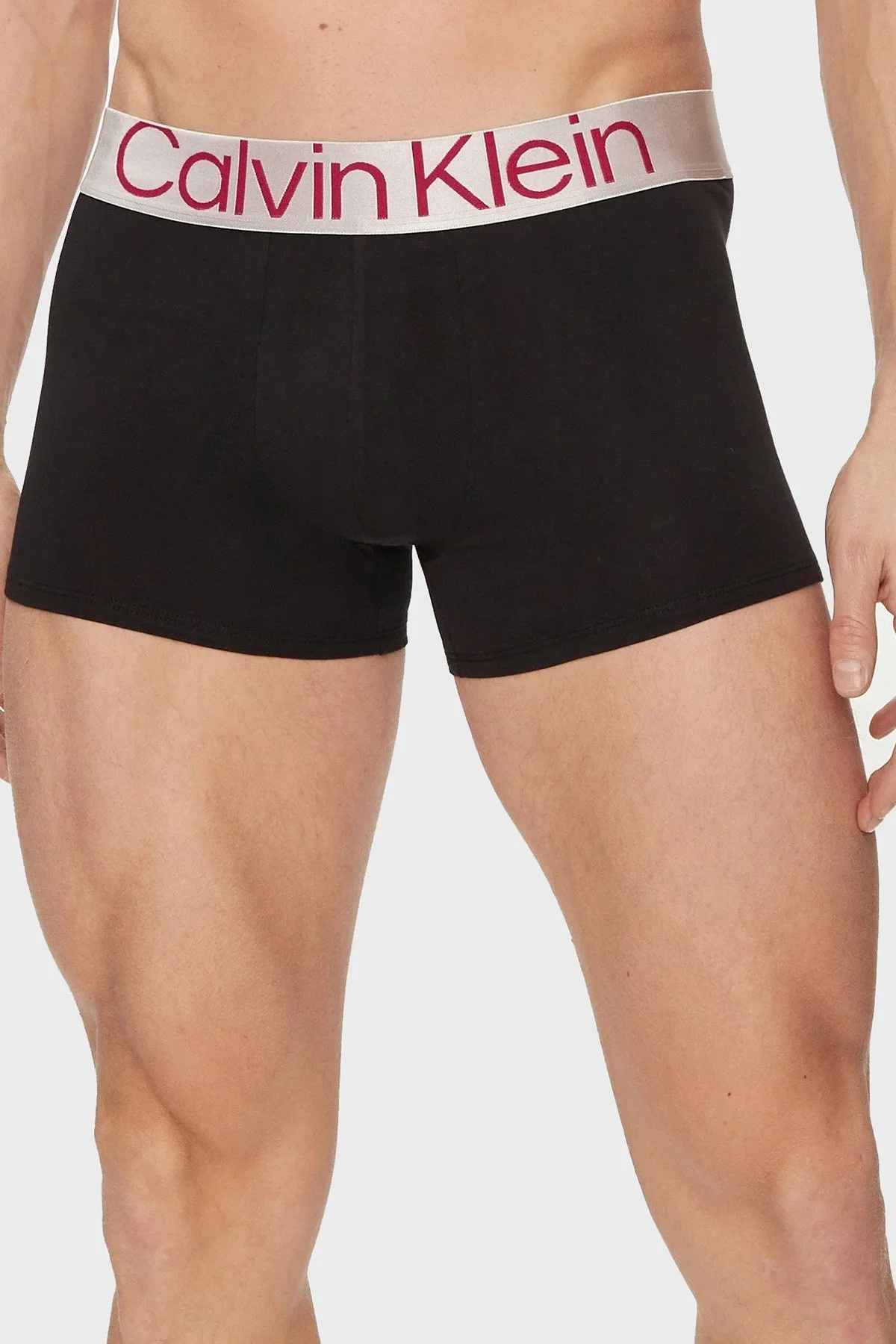 Calvin Klein Pamuklu Esnek 3 Pack 000NB3130ANA9 Erkek Boxer 000NB3130A NA9 SİYAH - 2