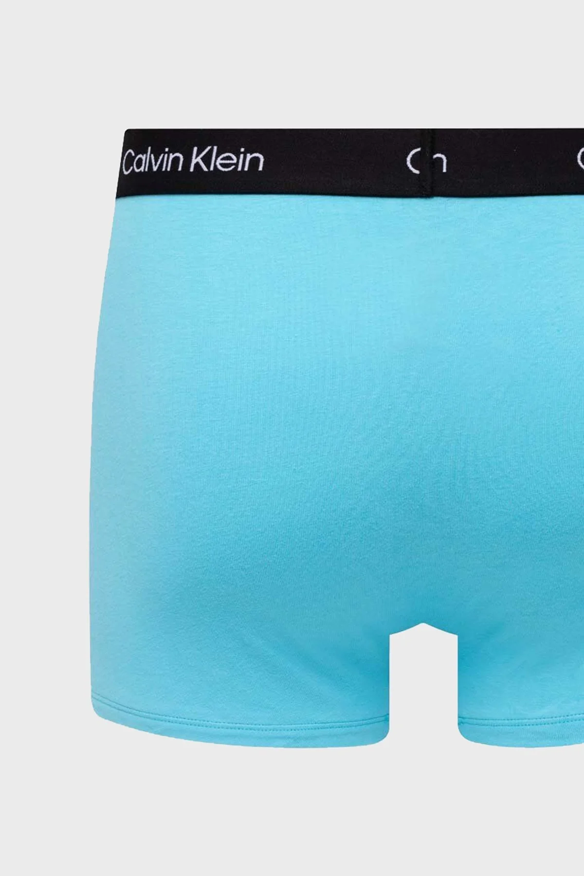 Calvin Klein Pamuklu Esnek 3 Pack 000NB3528EI0Q Erkek Boxer 000NB3528E I0Q Mavi-Siyah-Siyah Mavi - 5