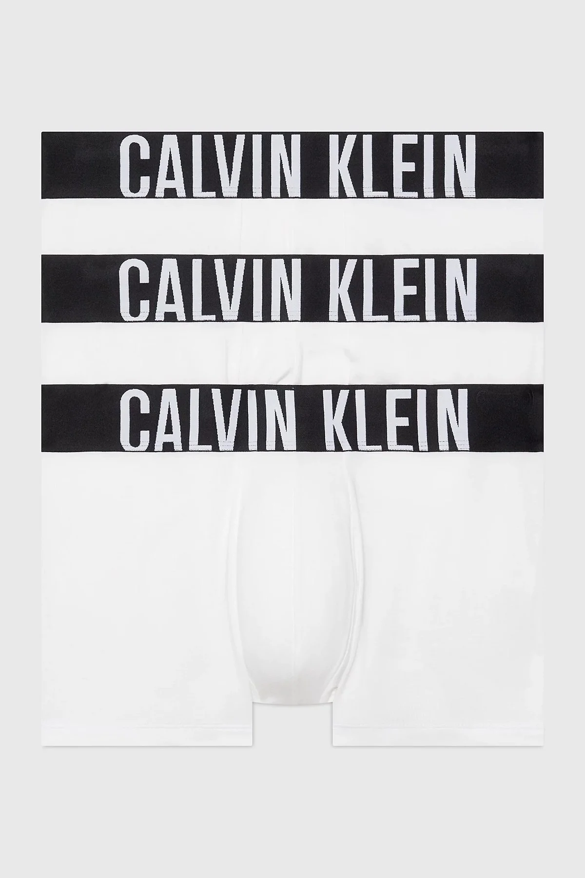 Calvin Klein Pamuklu Esnek 3 Pack 000NB3608A100 Erkek Boxer 000NB3608A 100 BEYAZ - 1
