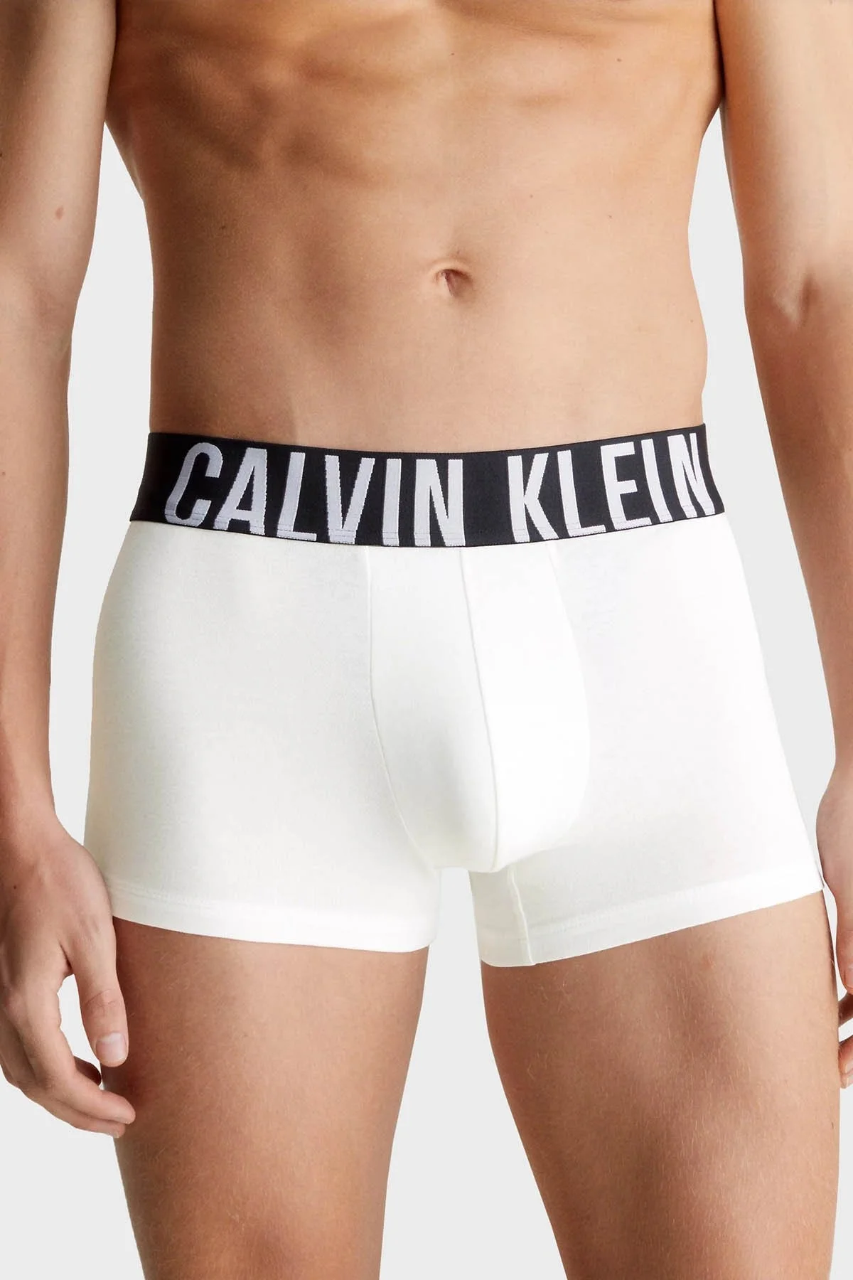 Calvin Klein Pamuklu Esnek 3 Pack 000NB3608A100 Erkek Boxer 000NB3608A 100 BEYAZ - 2
