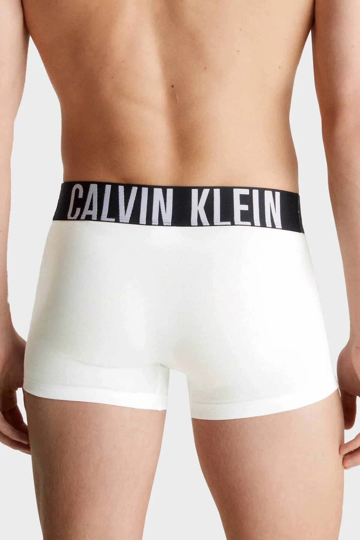 Calvin Klein Pamuklu Esnek 3 Pack 000NB3608A100 Erkek Boxer 000NB3608A 100 BEYAZ - 4