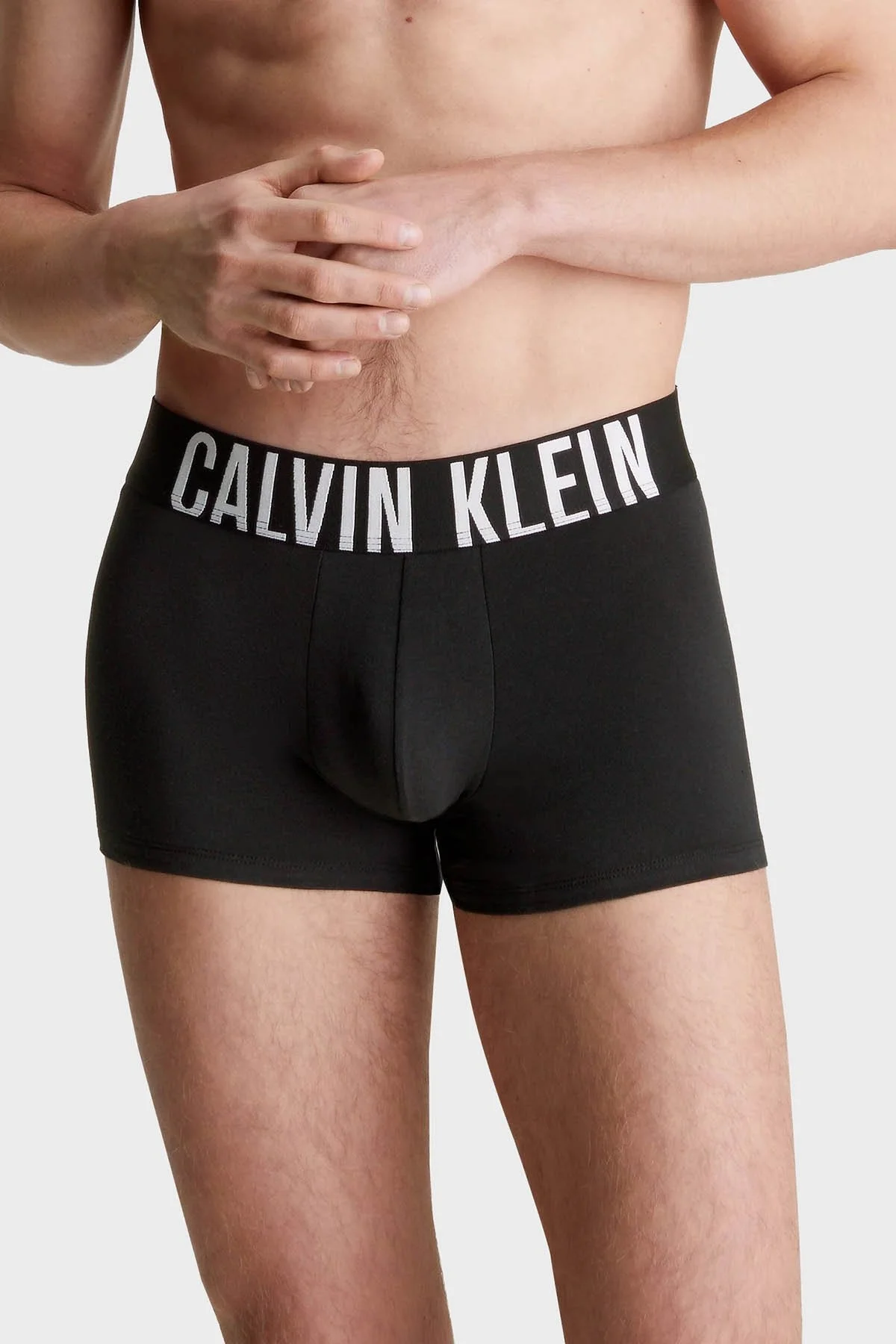 Calvin Klein Pamuklu Esnek 3 Pack 000NB3608AMPI Erkek Boxer 000NB3608A MPI SİYAH-BEYAZ-GRİ - 2