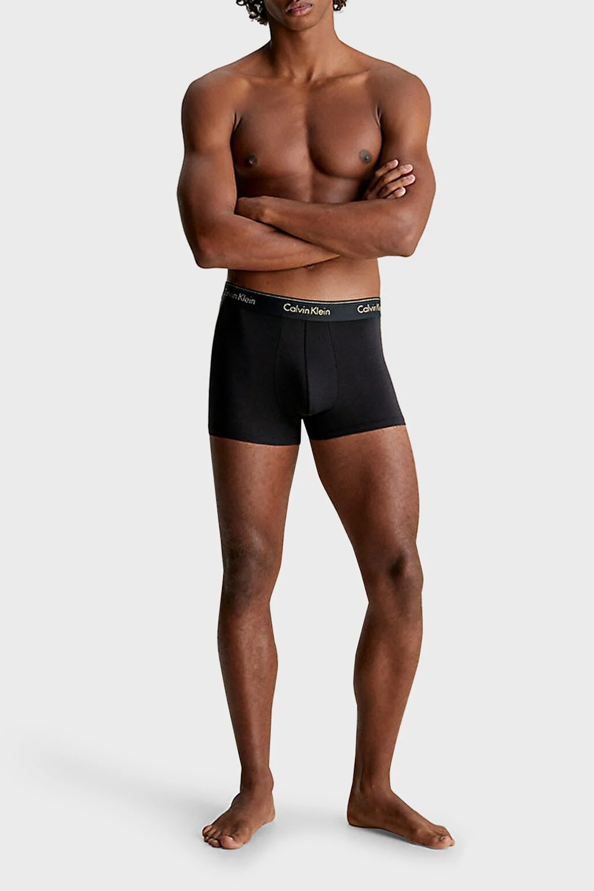 Calvin Klein Pamuklu Esnek 3 Pack 000NB3873AKHZ Erkek Boxer 000NB3873A KHZ Siyah-Kırmızı-Siyah - 5