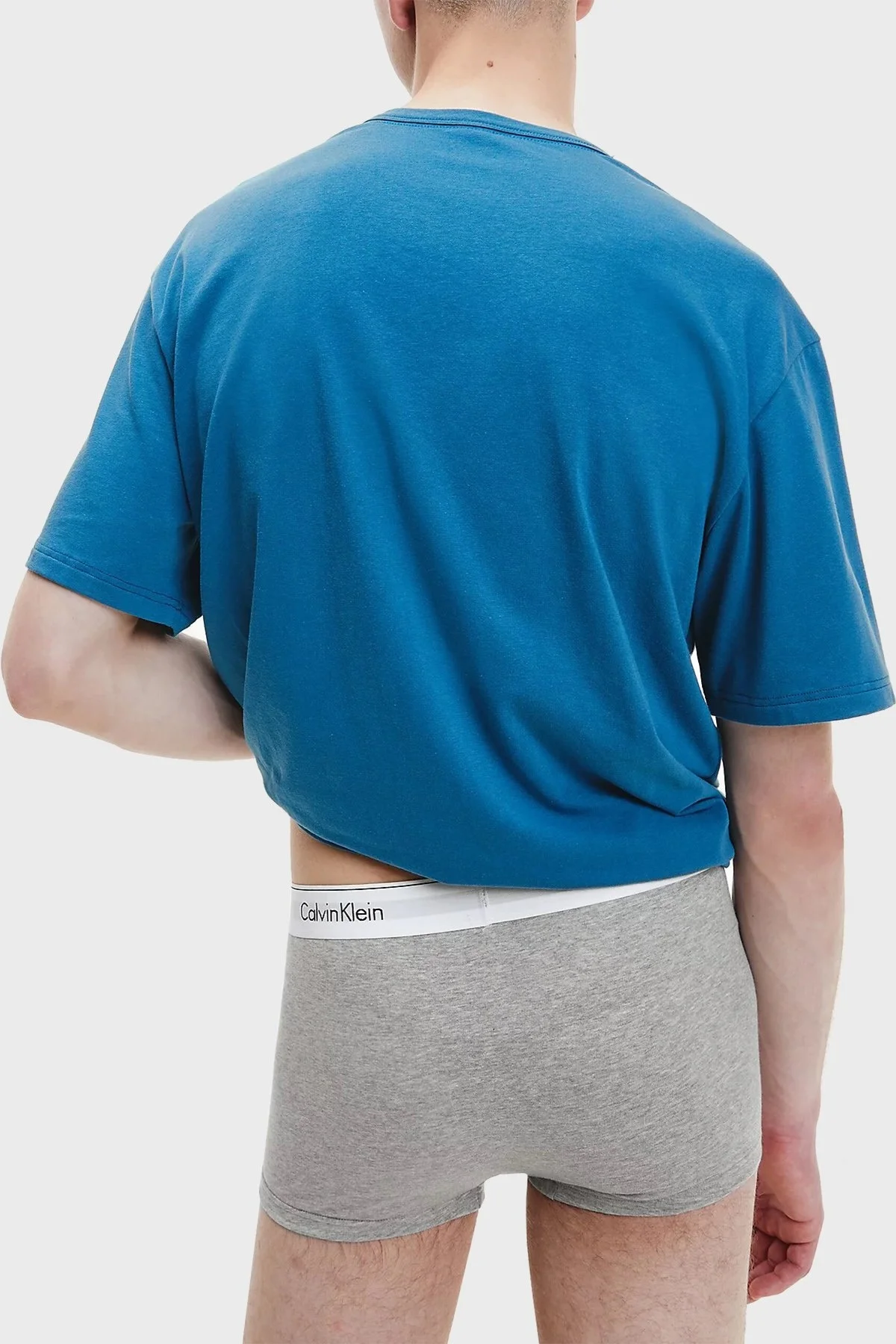 Calvin Klein Pamuklu Esnek 3 Pack Erkek Boxer 000NB2380A MP1 SİYAH-BEYAZ-GRİ - 4