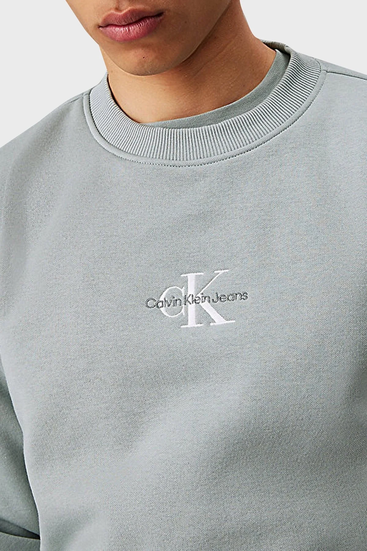 Calvin Klein Pamuklu J30J325630PFF Erkek Sweat J30J325630 PFF MİNT - 3
