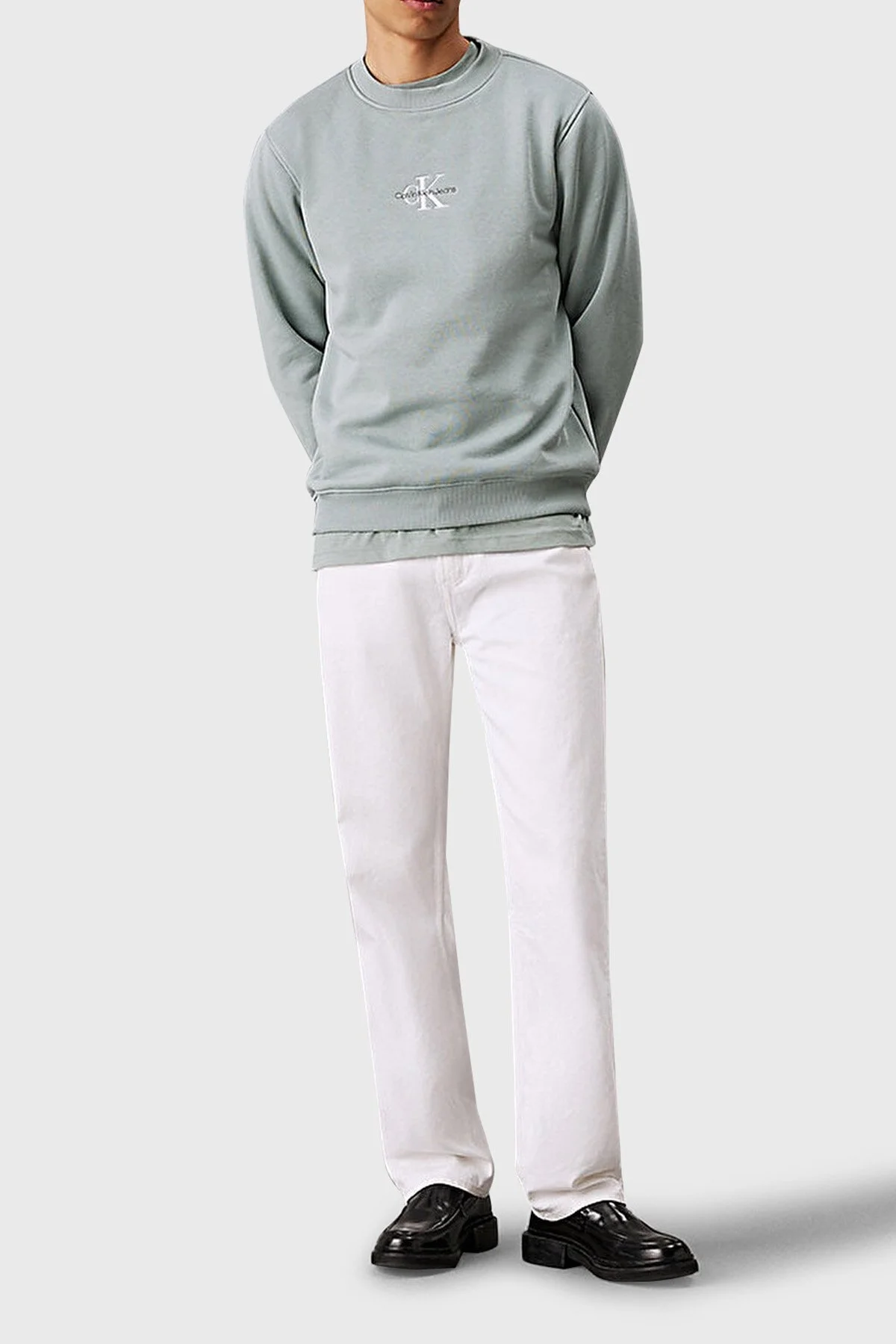 Calvin Klein Pamuklu J30J325630PFF Erkek Sweat J30J325630 PFF MİNT - 4