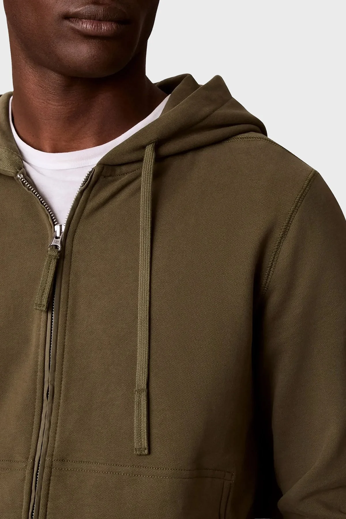 Calvin Klein Pamuklu Kapüşonlu Fermuarlı LV04RJ202GLI1 Erkek Sweat LV04RJ202G LI1 Haki - 5